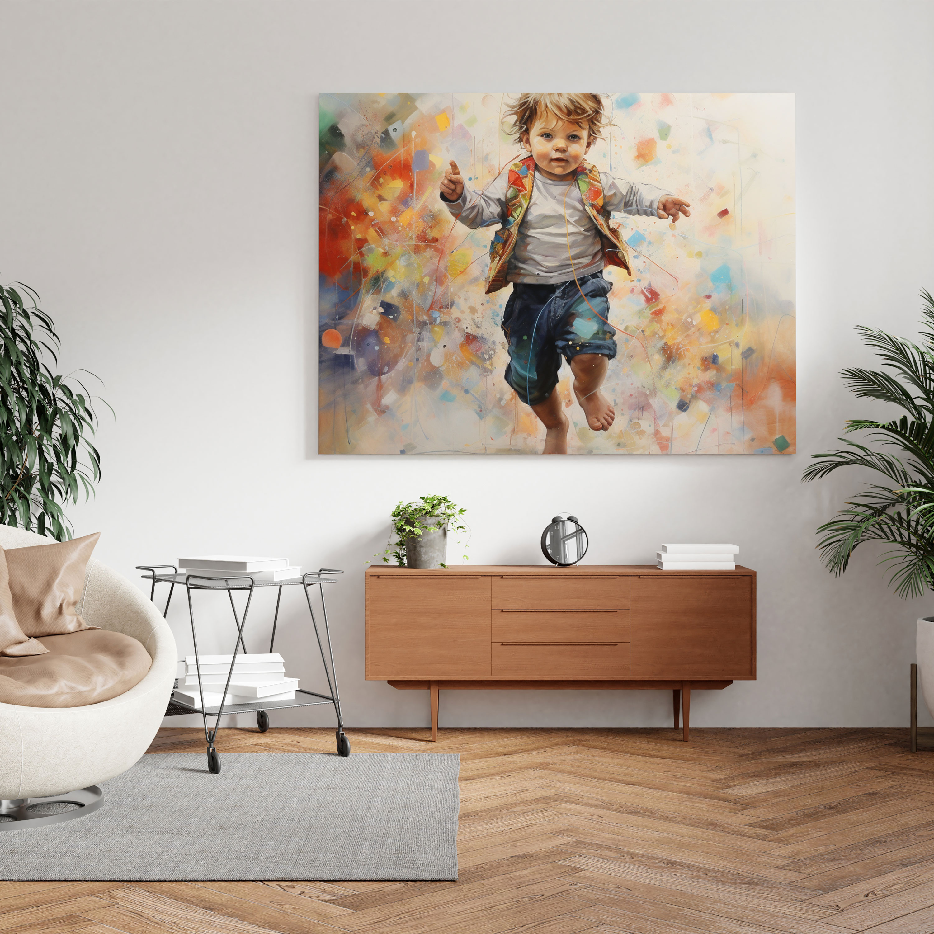 First Steps Born Wall Art - Born, First Steps, Mixed Media, Contemporary