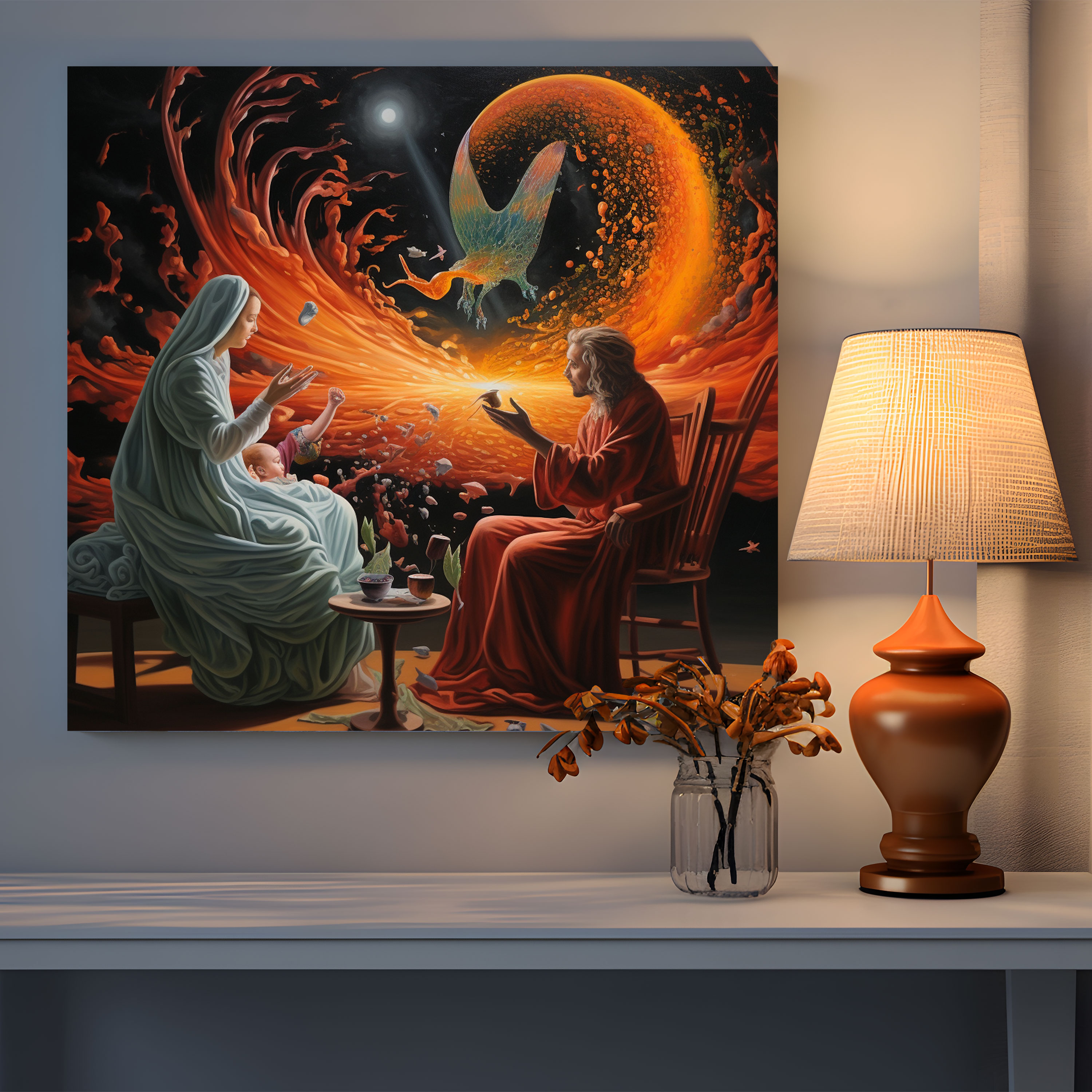 Symbolic Born Canvas Print - Born, Wall Decoration, Canvas, Wall Art