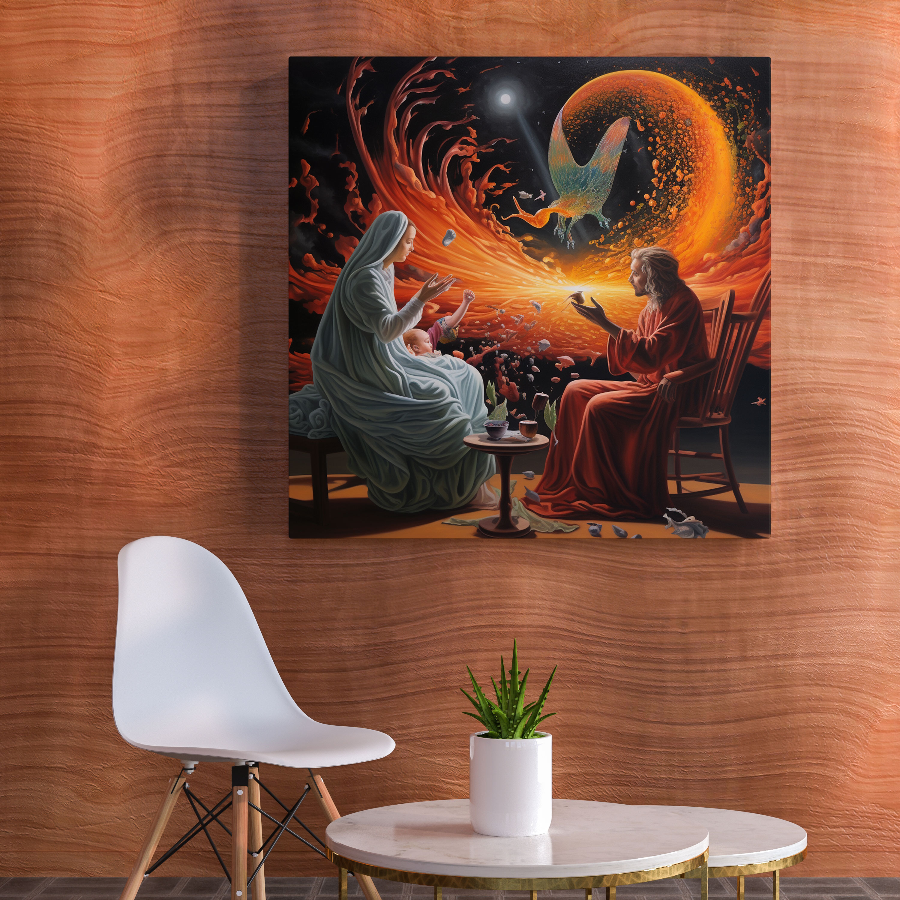 Symbolic Born Canvas Print - Born, Wall Decoration, Canvas, Wall Art
