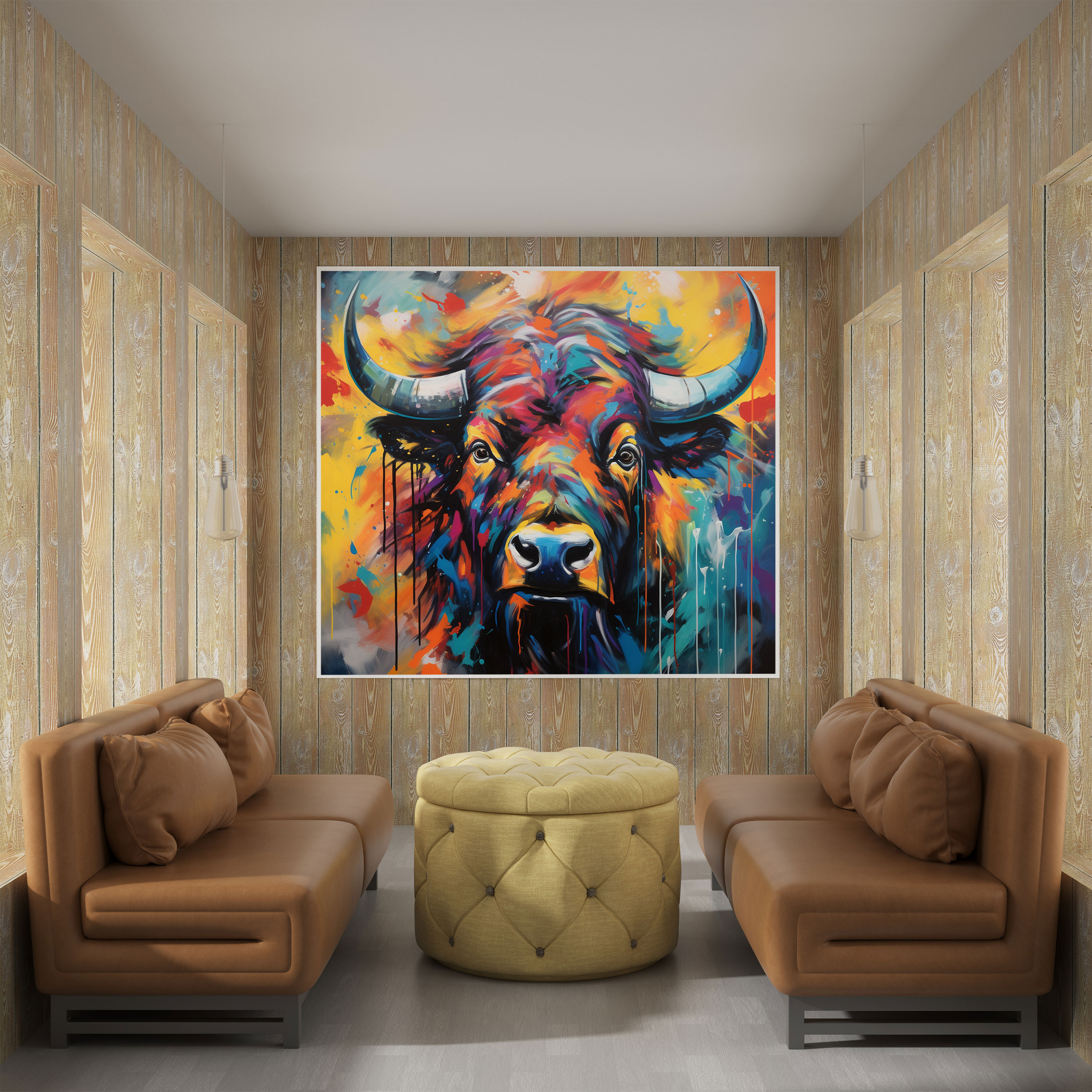 Buffalo Wall Art - Buffalo, Wall Decoration, Home Decoration, Canvas Print
