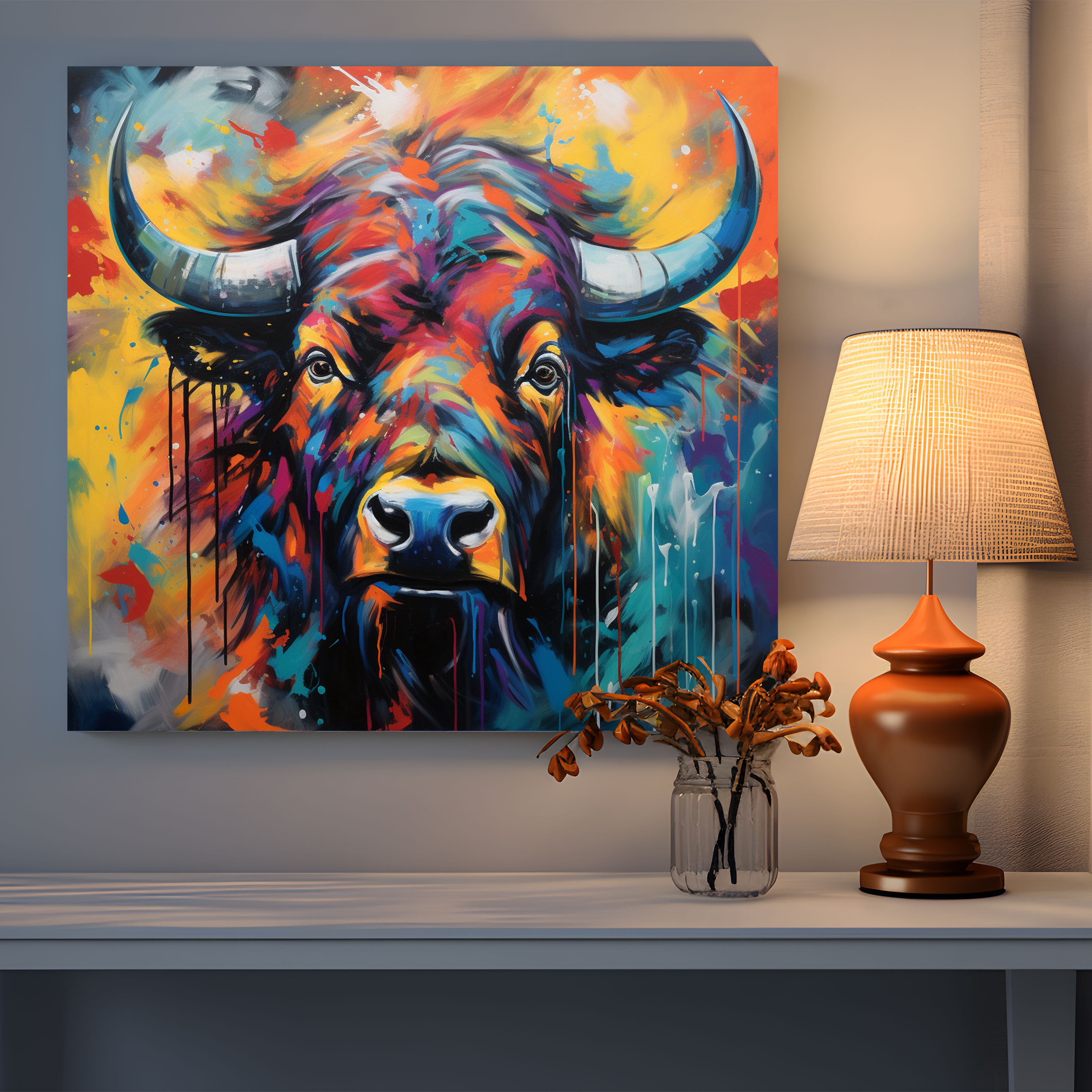 Buffalo Wall Art - Buffalo, Wall Decoration, Home Decoration, Canvas Print