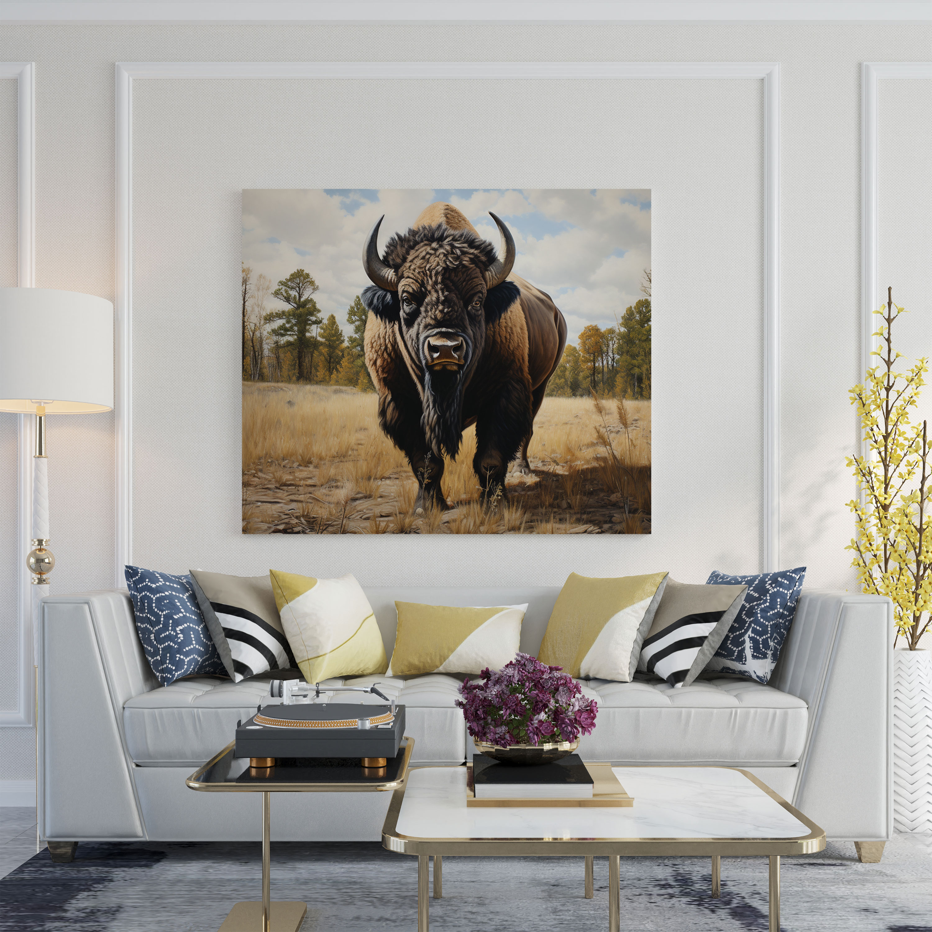 Buffalo Wall Art - Buffalo, Home Decoration, Wall Decoration, Canvas Print