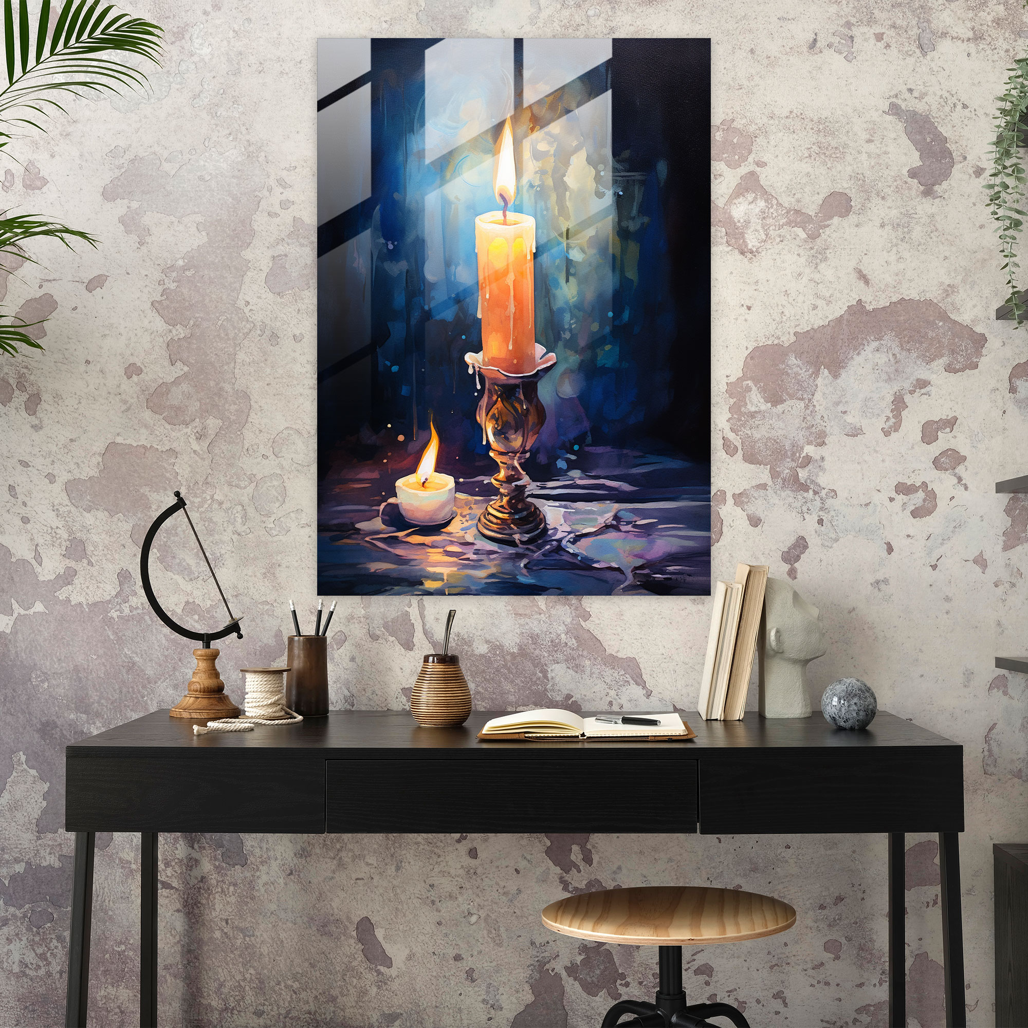 Candle Glass Print - Candle, Glass Print, Candle, Modern Art