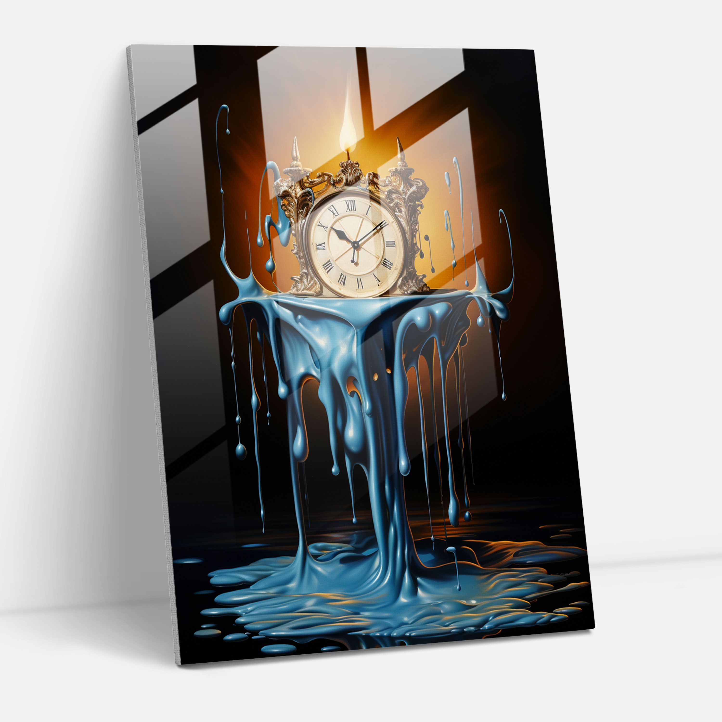 Modern Art Melting Candle - Candle, Passage Of Time, Candle, Surrealist Artwork
