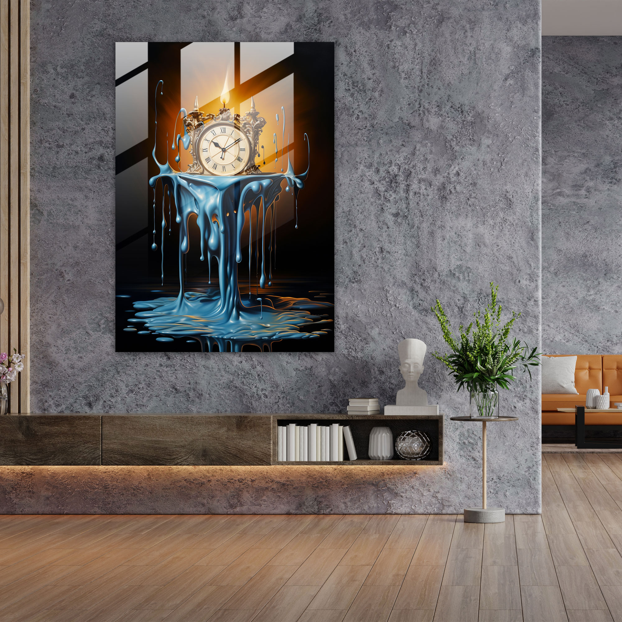 Modern Art Melting Candle - Candle, Passage Of Time, Candle, Surrealist Artwork
