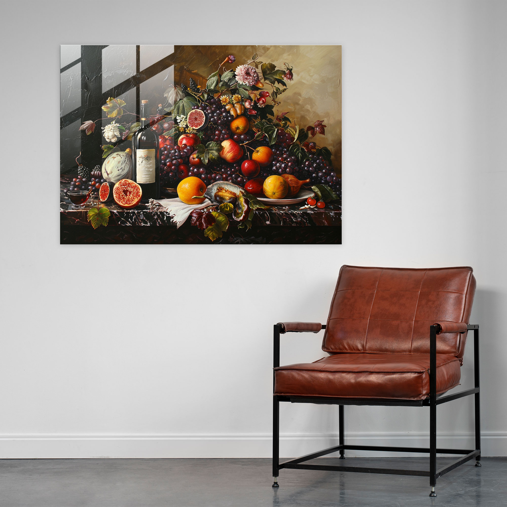 Caravaggio Tarzı Duvar Dekorasyonu - Ev Dekorasyonu Cam Tablo