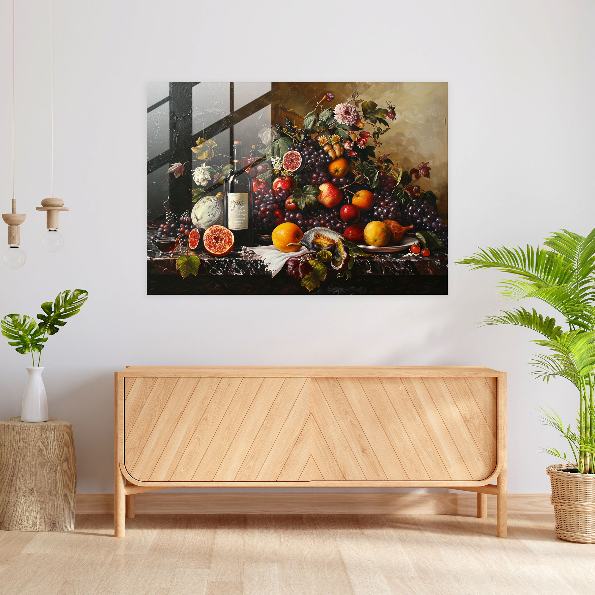 Caravaggio Tarzı Duvar Dekorasyonu - Ev Dekorasyonu Cam Tablo