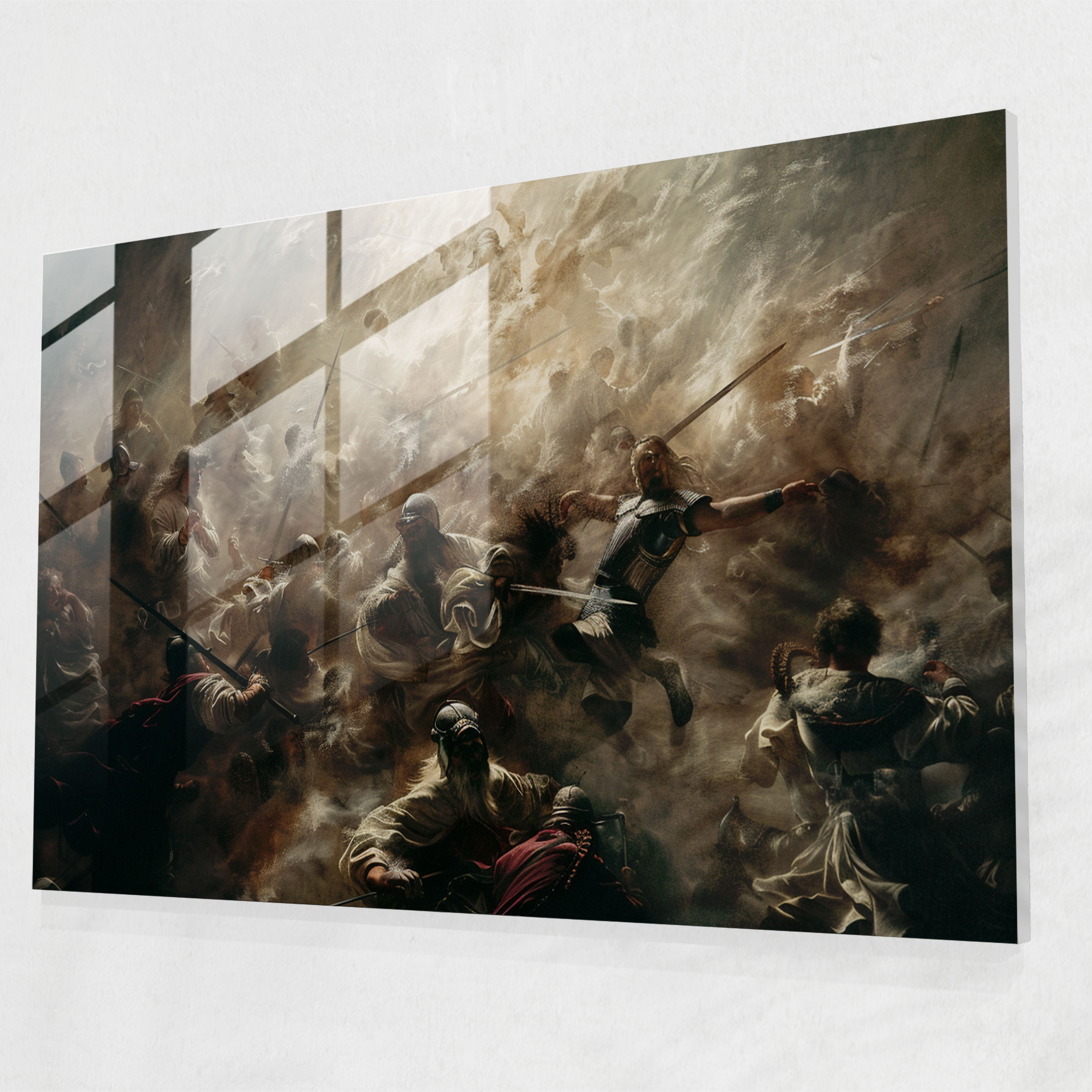 Caravaggio Tarzı Cam Sanatı - Duvar Dekorasyonu Modern Sanat
