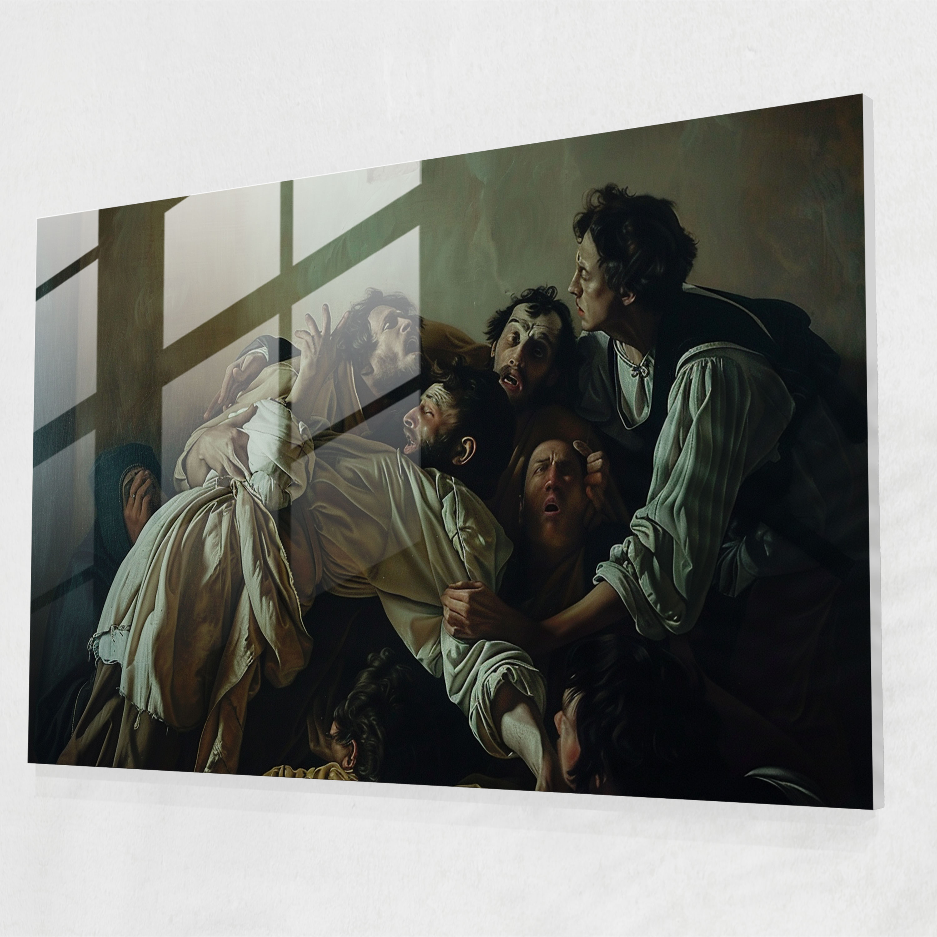 Caravaggio Tarzı Cam Tablo Sanatı - Ev Dekorasyonu Modern Sanat