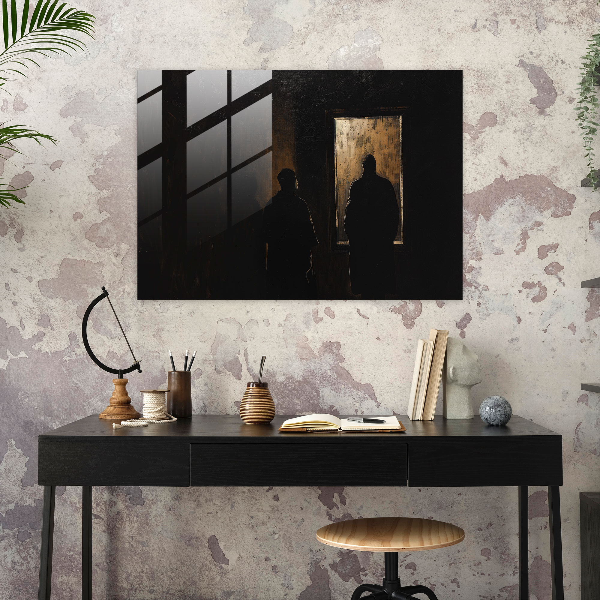 Caravaggio Tarzı Cam Duvar Sanatı - Modern Sanat Cam Sanatı