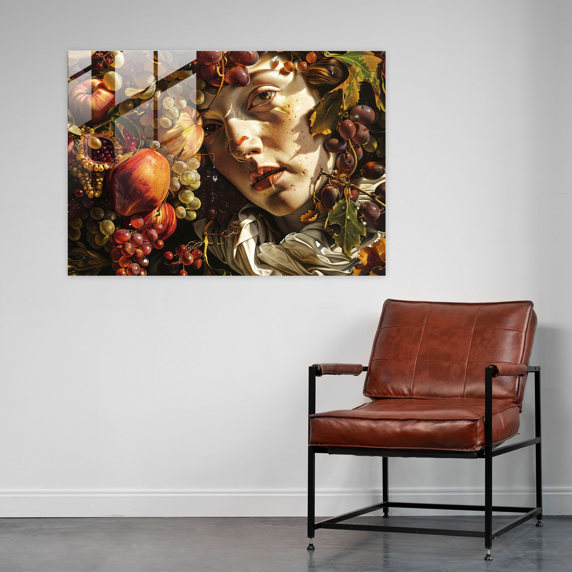 Caravaggio Tarzı Cam Tablo - Caravaggio Ev Dekorasyonu Caravaggio Tarzı
