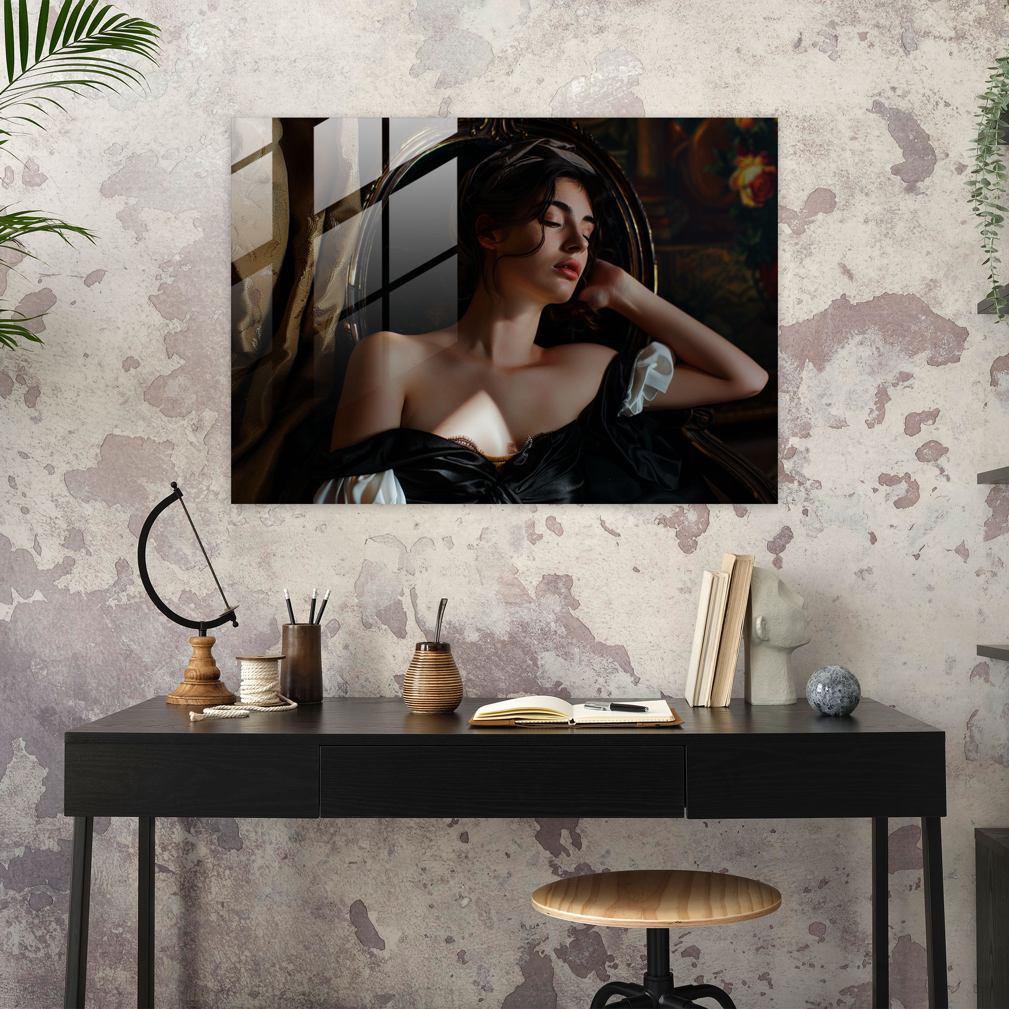 Caravaggio Tarzı Duvar Dekorasyonu - Modern Sanat Kanvas Tablosu