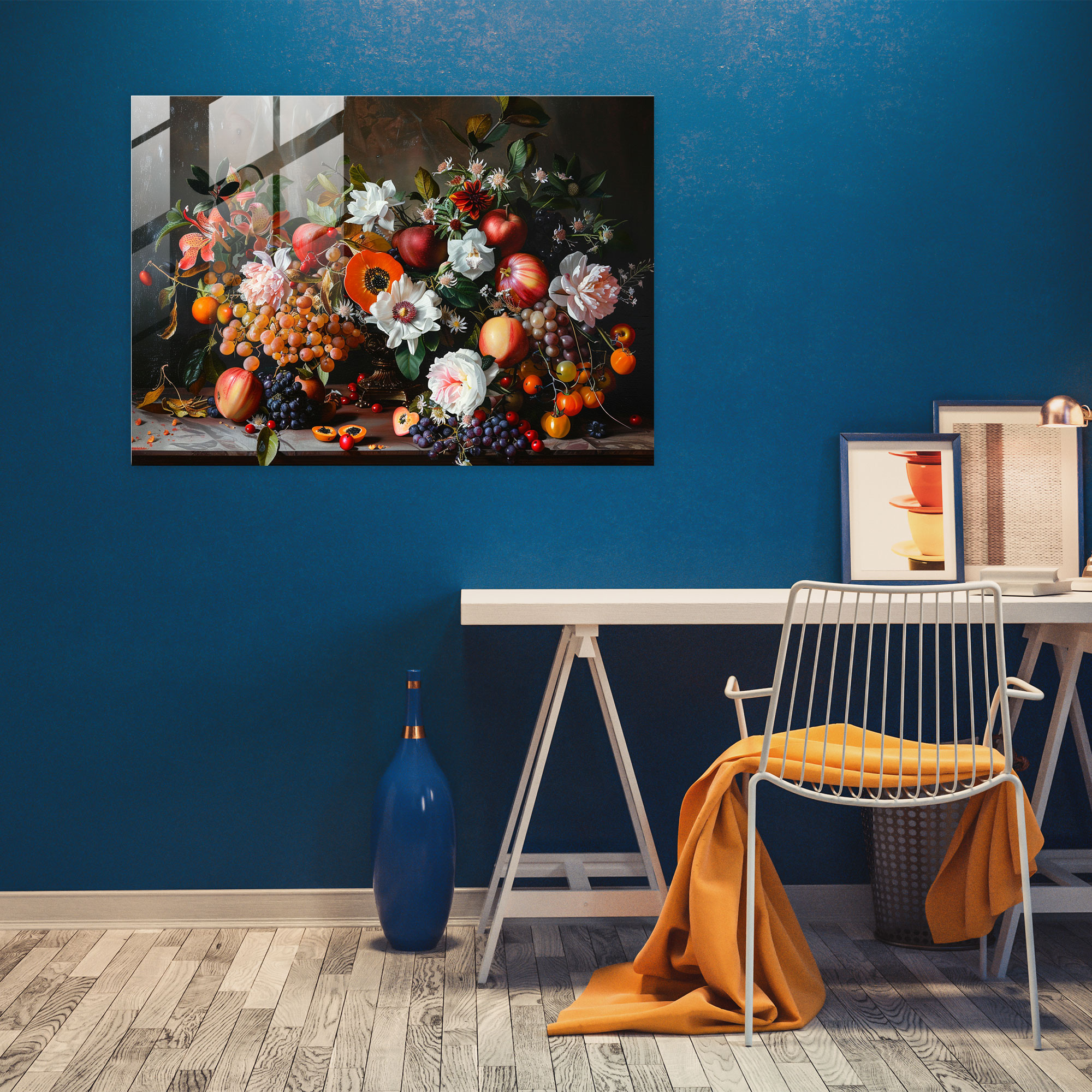 Caravaggio Tarzı Ev Dekorasyonu - Caravaggio Ev Dekorasyonu Cam Tablo