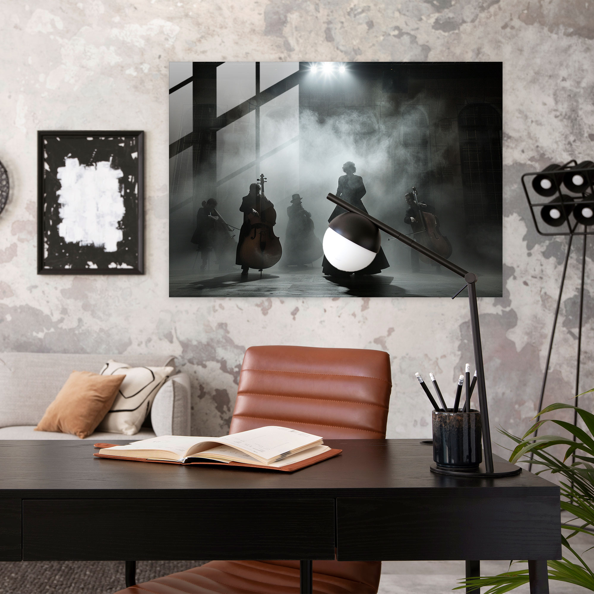 Caravaggio Tarzı Modern Sanat - Caravaggio Modern Sanat Duvar Dekorasyonu Cam Tablo