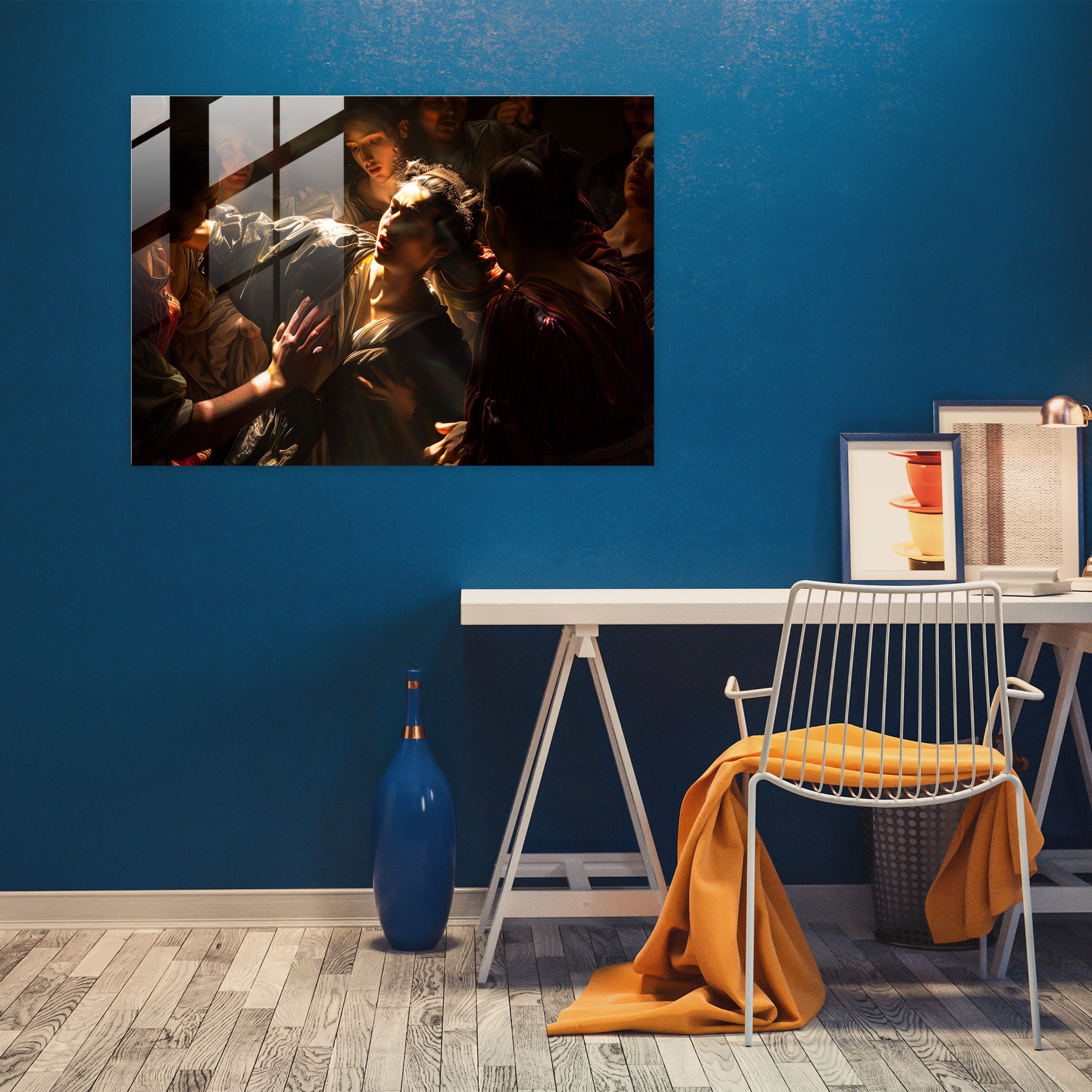 Caravaggio Tarzı Modern Sanat Kanvas Tablo - Duvar Dekorasyonu