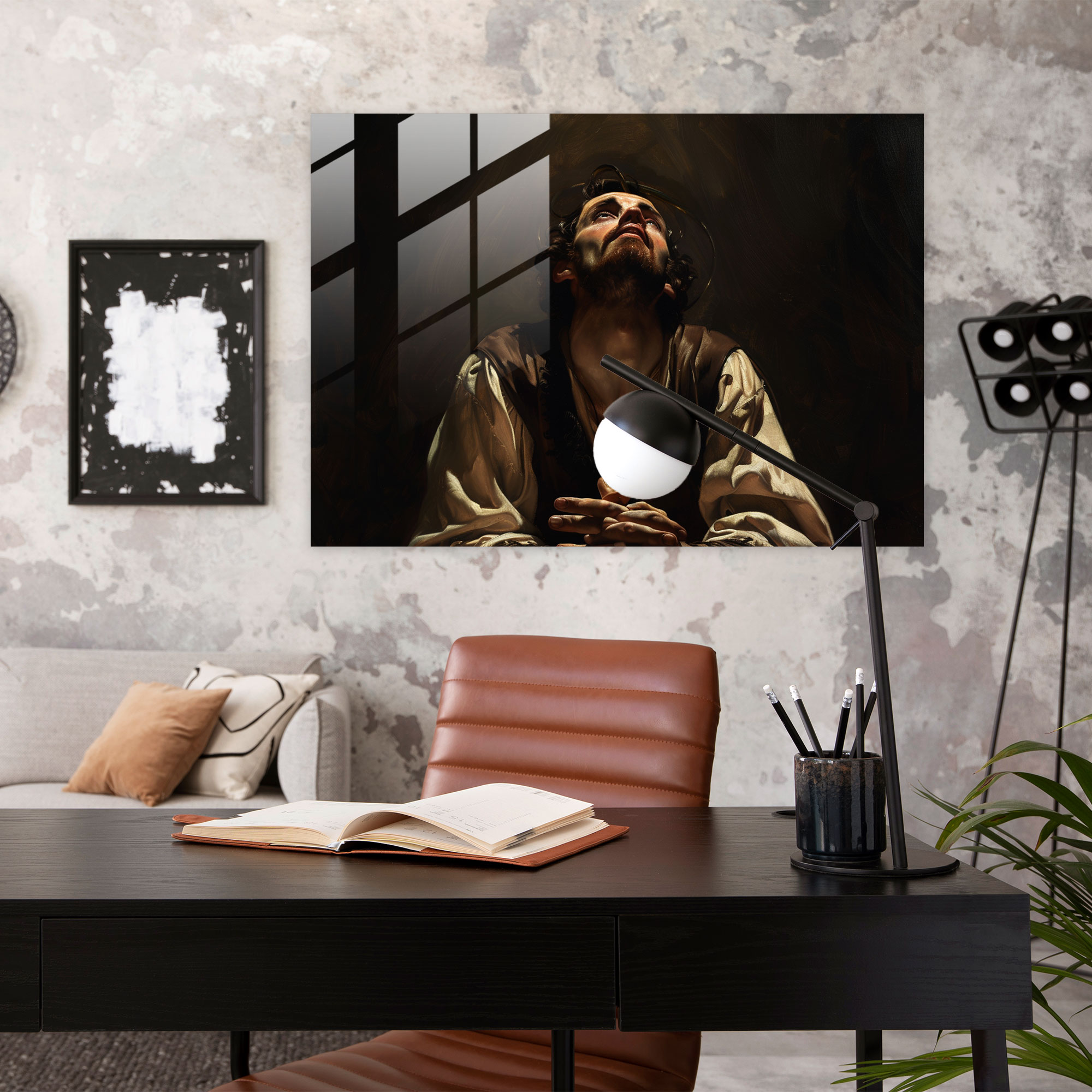 Caravaggio Tarzı Cam Tablo: Dini Konular - Duvar Dekorasyonu Ev Dekorasyonu
