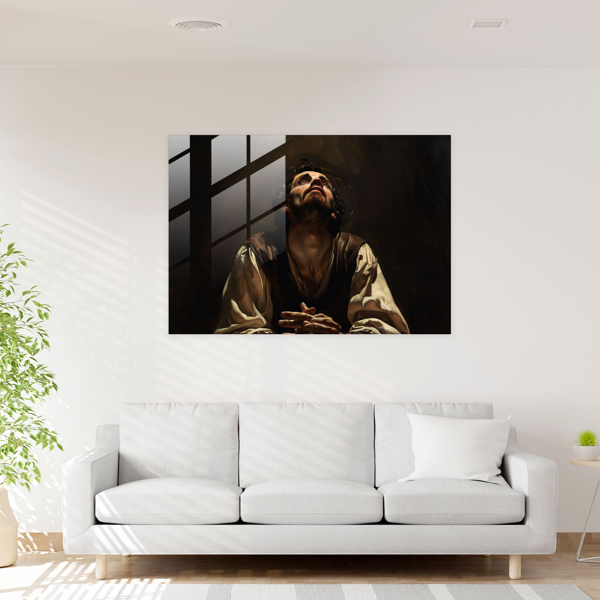 Caravaggio Tarzı Cam Tablo: Dini Konular - Duvar Dekorasyonu Ev Dekorasyonu