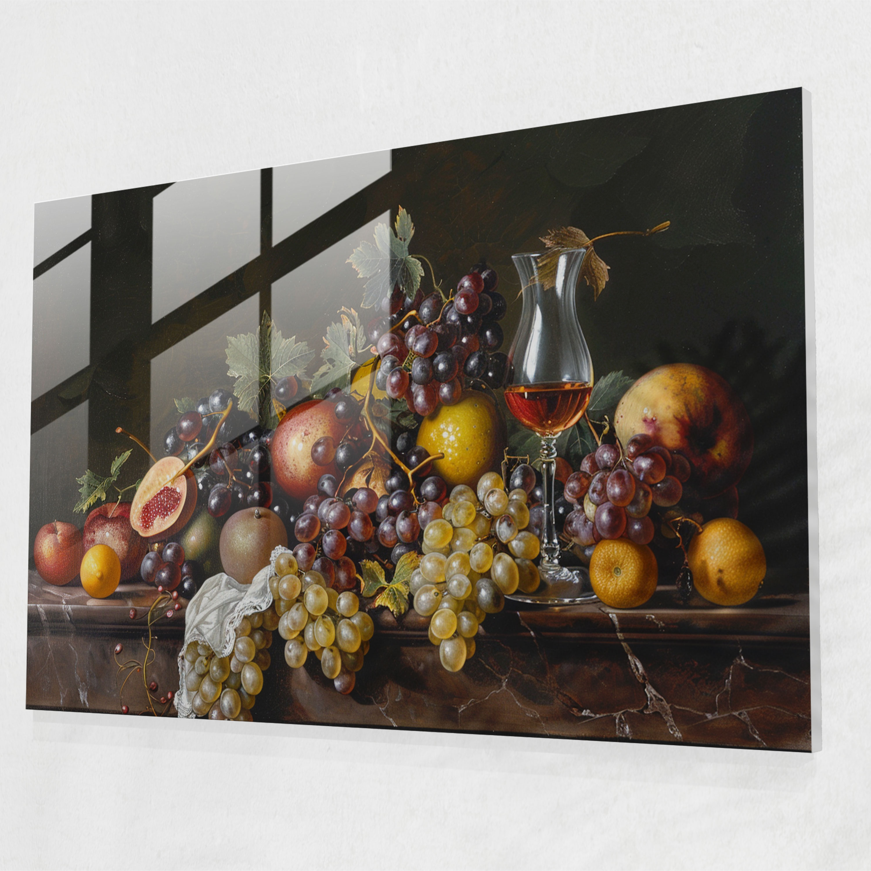 Caravaggio Tarzı Cam Duvar Sanatı - Caravaggio Cam Tablo Cam Sanatı Caravaggio Tarzı