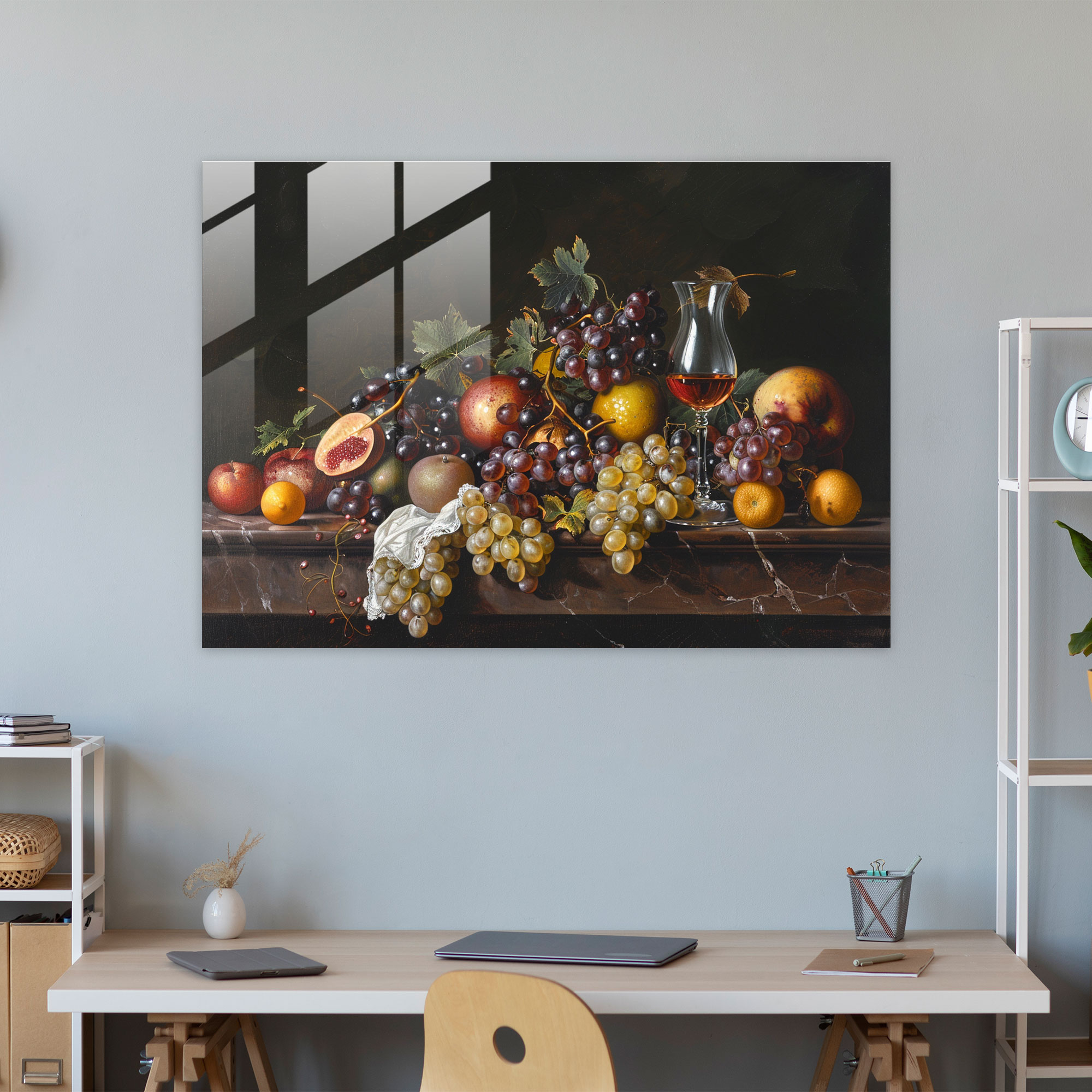 Caravaggio Tarzı Cam Duvar Sanatı - Caravaggio Cam Tablo Cam Sanatı Caravaggio Tarzı