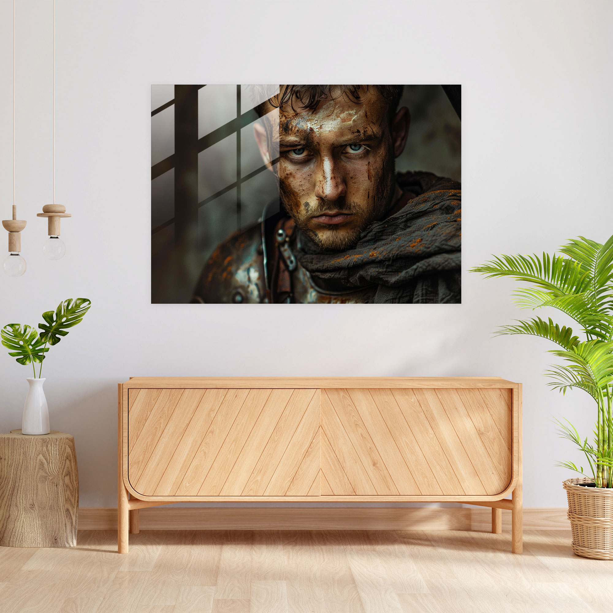 Caravaggio Tarzı Ev Dekorasyonu Cam Tablo - Caravaggio Ev Dekorasyonu Cam Tablo