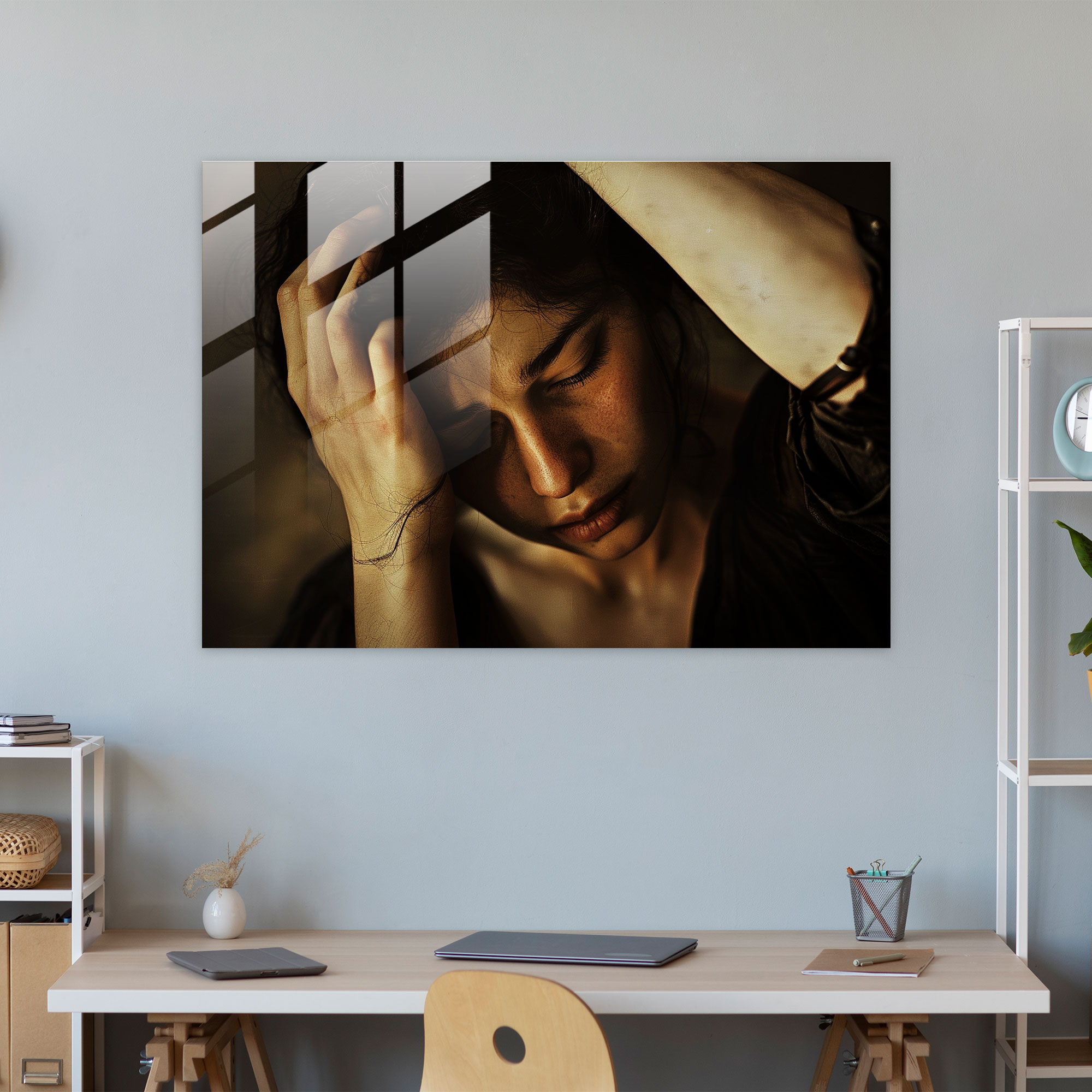 Caravaggio Tarzı Modern Sanat - Dramatik An Yakalandı - Caravaggio Duygusal İfadeler Dramatik Aydınlatma Modern Sanat