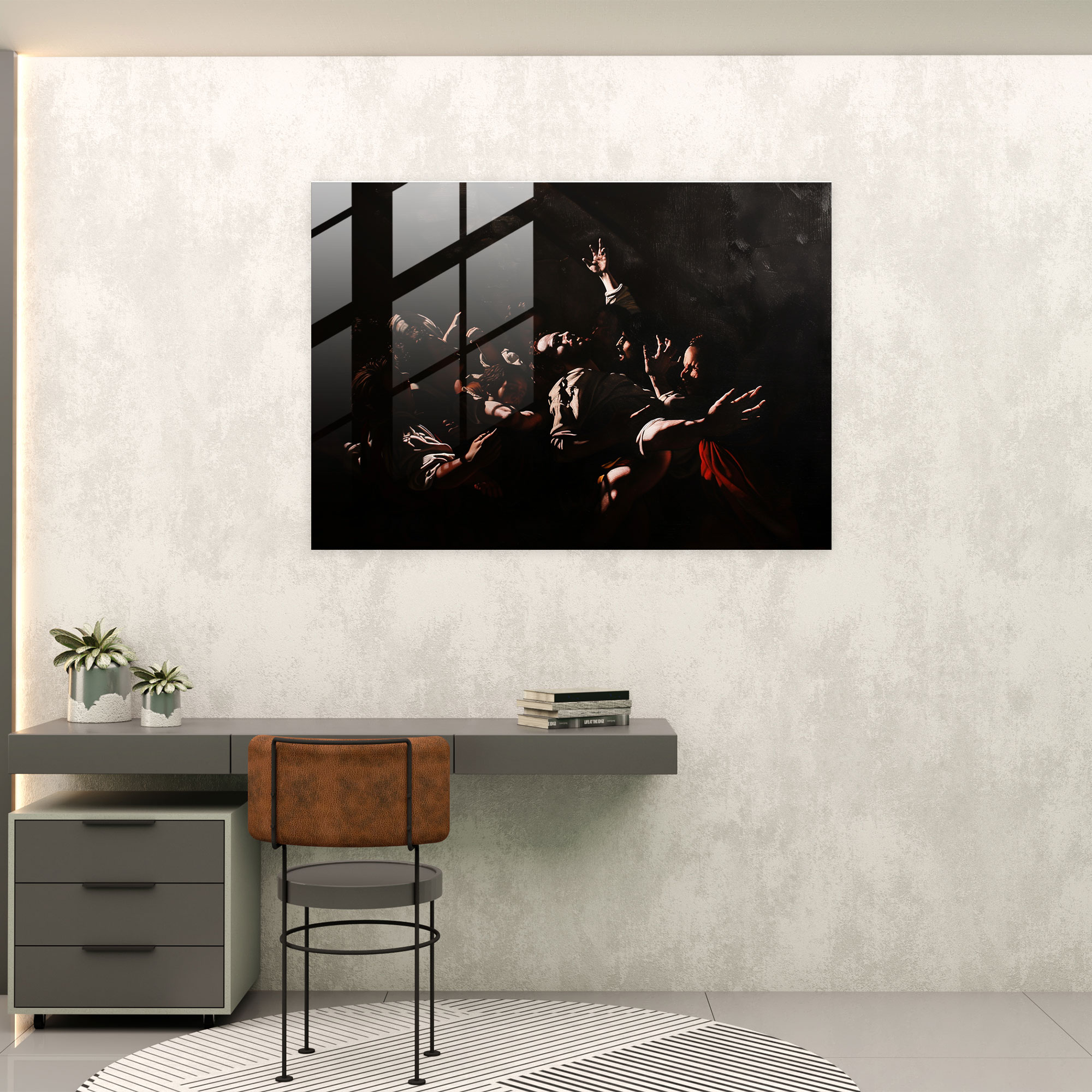 Caravaggio Tarzı Ev Dekorasyonu - Dini Sahne ve Sembollerle - Işık ve Gölge Oyunu