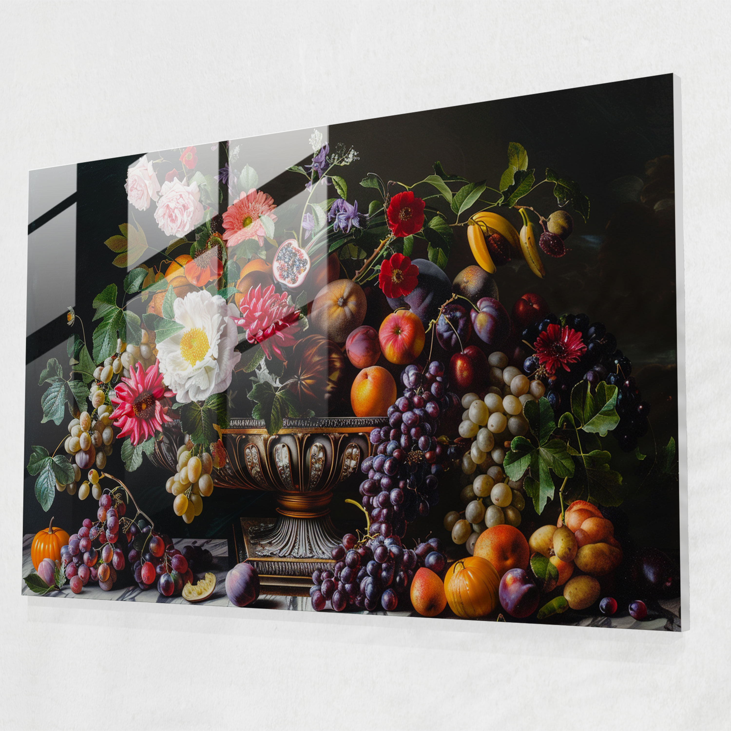 Caravaggio Tarzı Cam Tablo - Caravaggio Cam Tablo Cam Duvar Sanatı Duvar Dekorasyonu