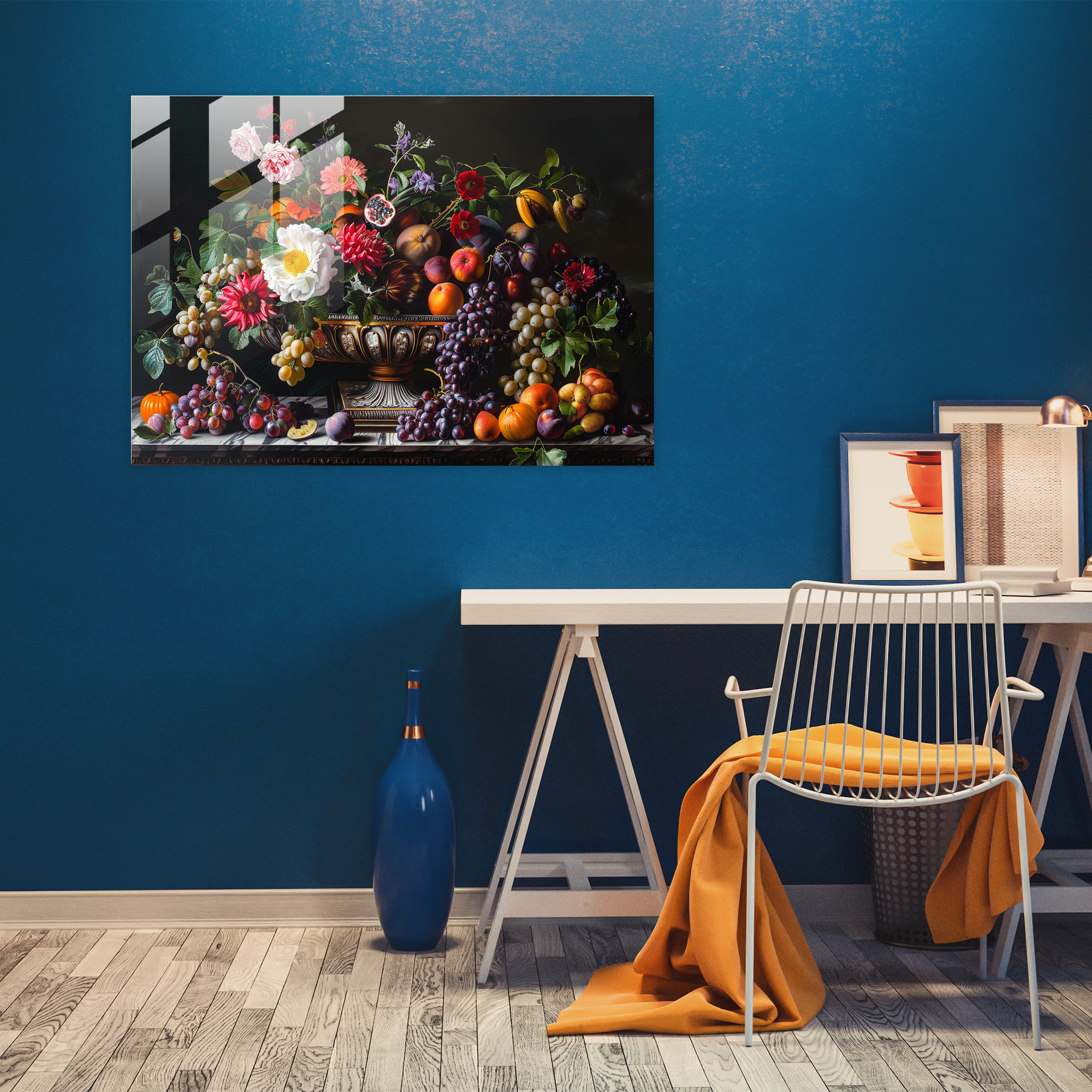 Caravaggio Tarzı Cam Tablo - Caravaggio Cam Tablo Cam Duvar Sanatı Duvar Dekorasyonu