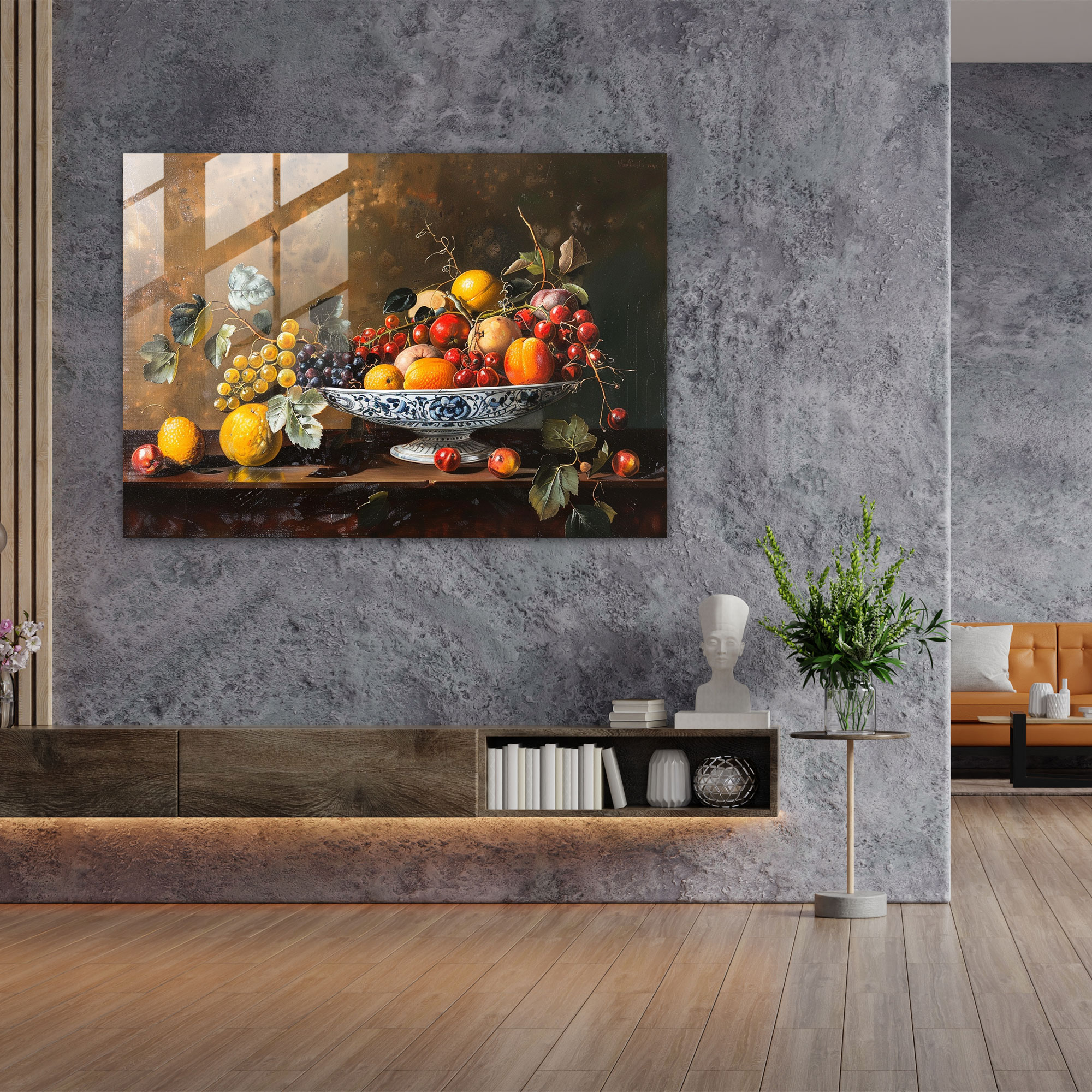 Caravaggio Tarzı Cam Duvar Sanatı - Ev Dekorasyonu Duvar Dekorasyonu Modern Sanat
