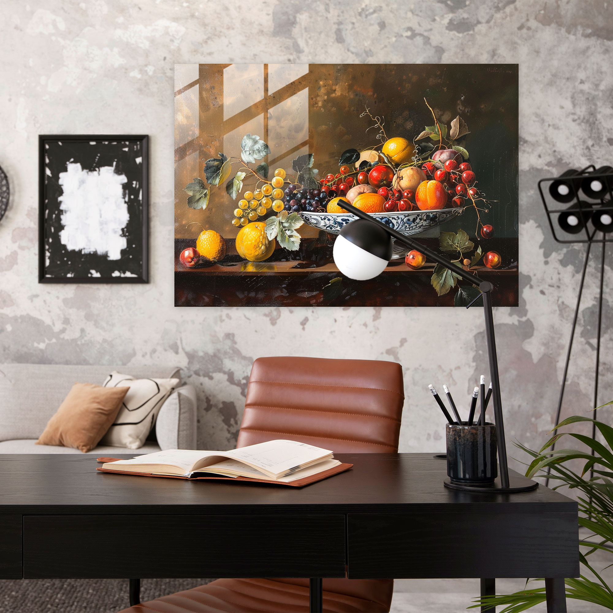 Caravaggio Tarzı Cam Duvar Sanatı - Ev Dekorasyonu Duvar Dekorasyonu Modern Sanat