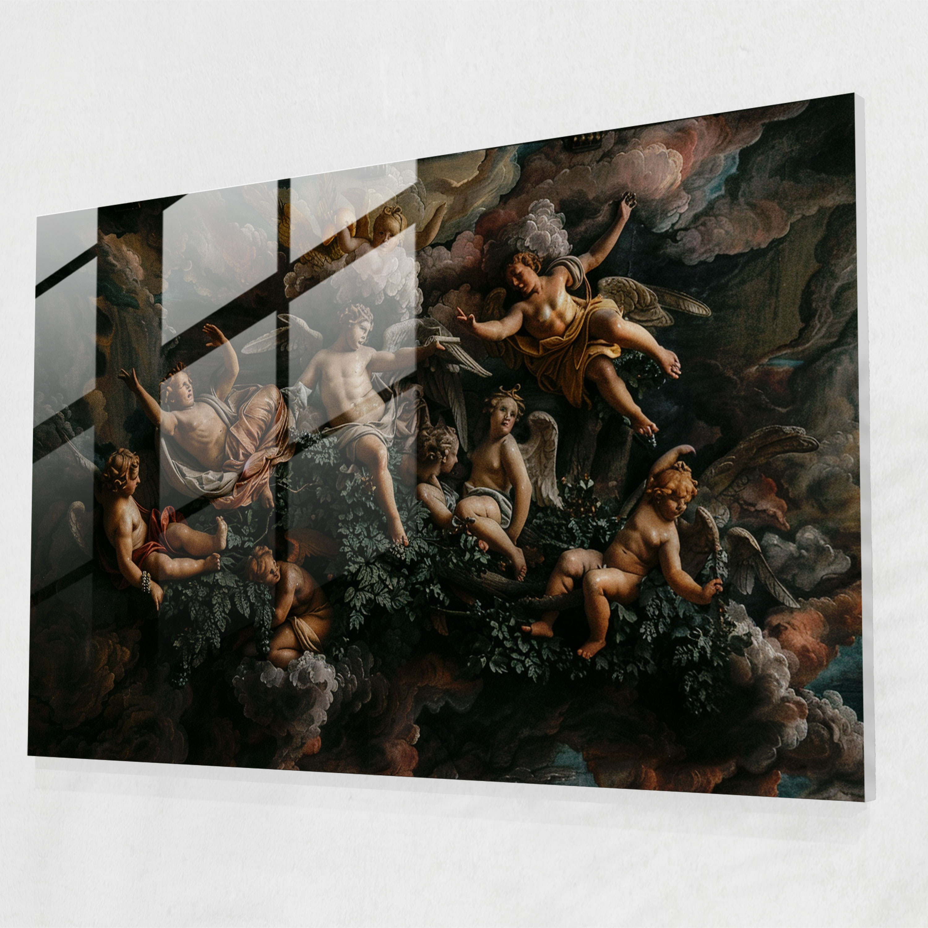 Caravaggio Tarzı Cam Tablo - Caravaggio Cam Duvar Sanatı Ev Dekorasyonu Caravaggio Tarzı