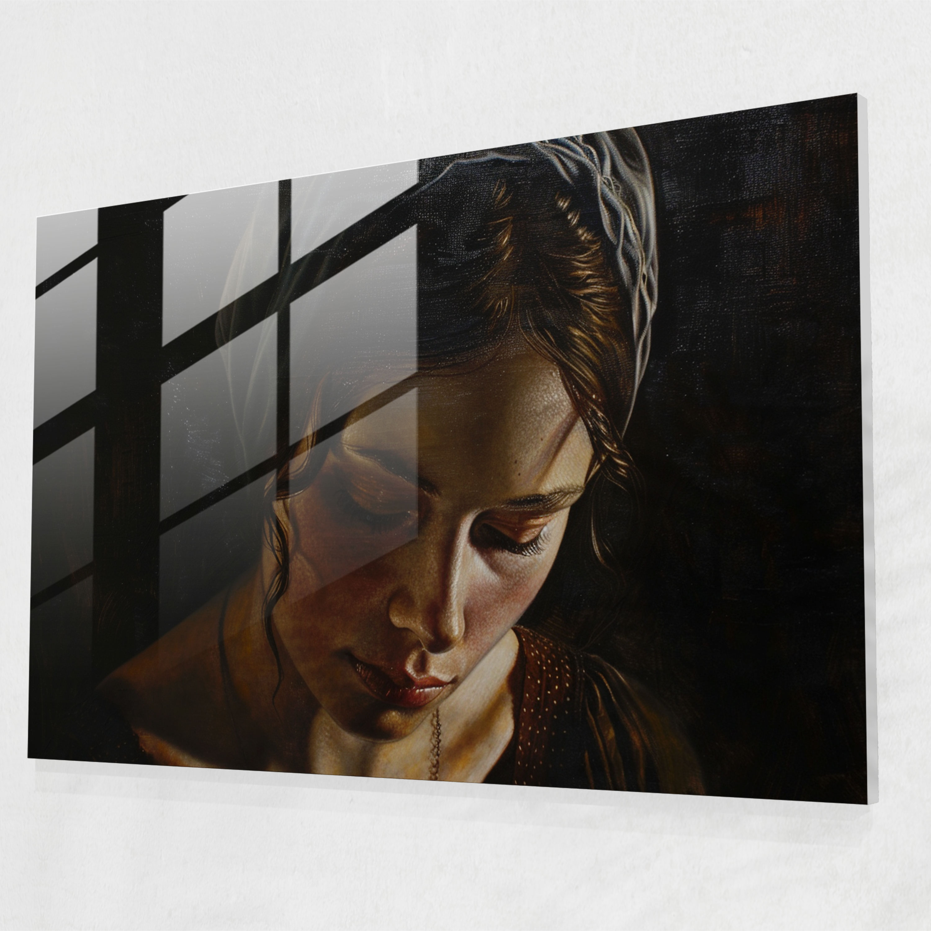 Caravaggio Tarzı Ev Dekorasyonu - Cam Sanatı Duvar Dekorasyonu Caravaggio Tarzı