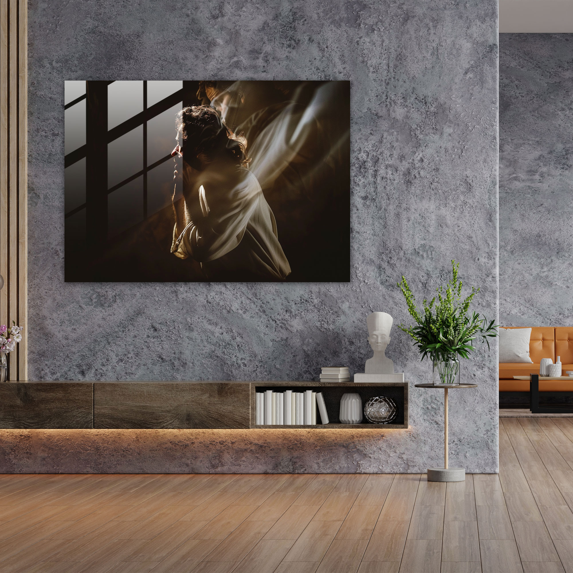 Caravaggio Tarzı Cam Tablo - Modern Sanat Caravaggio Tarzı