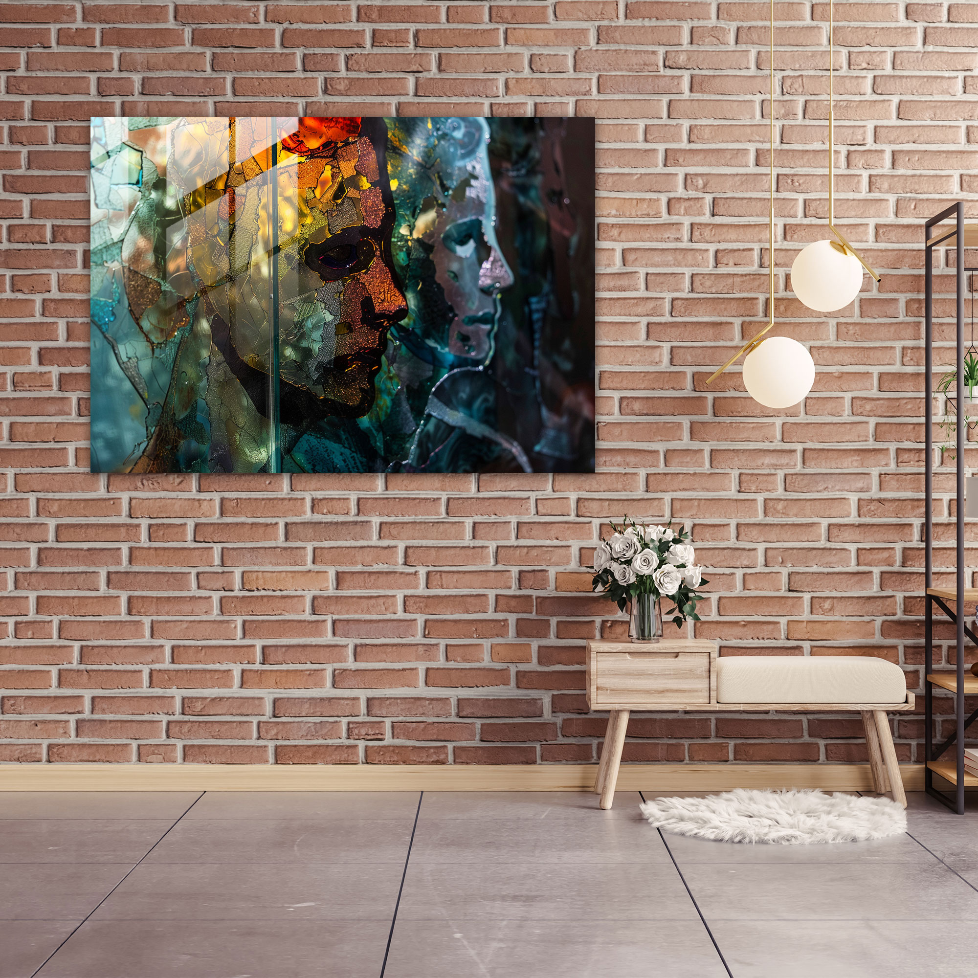 Duygusal Figürler Cam Tablo Sanatı - Caravaggio Ev Dekorasyonu Duvar Dekorasyonu Modern Sanat