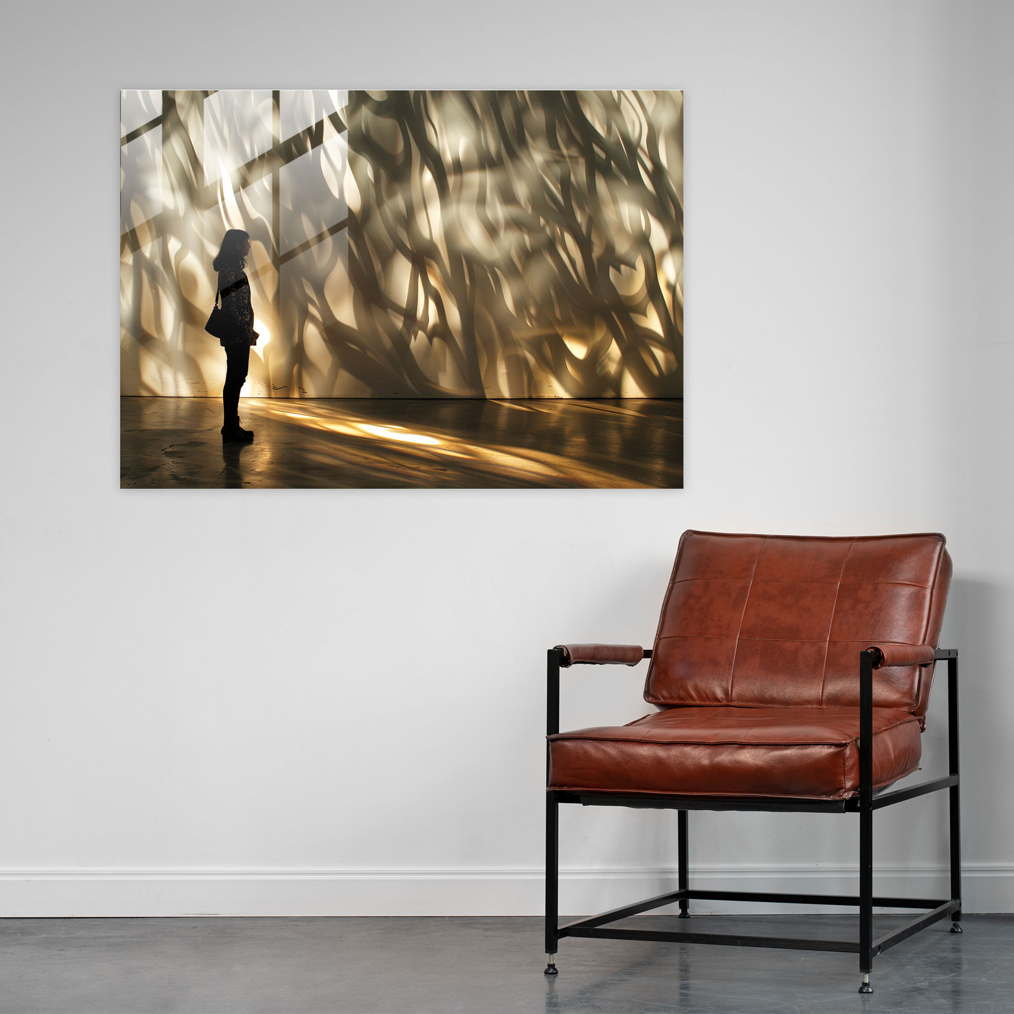 Işık ve Gölge Duvar Dekorasyonu - Caravaggio Cam Tablo Modern Sanat Cam Sanatı