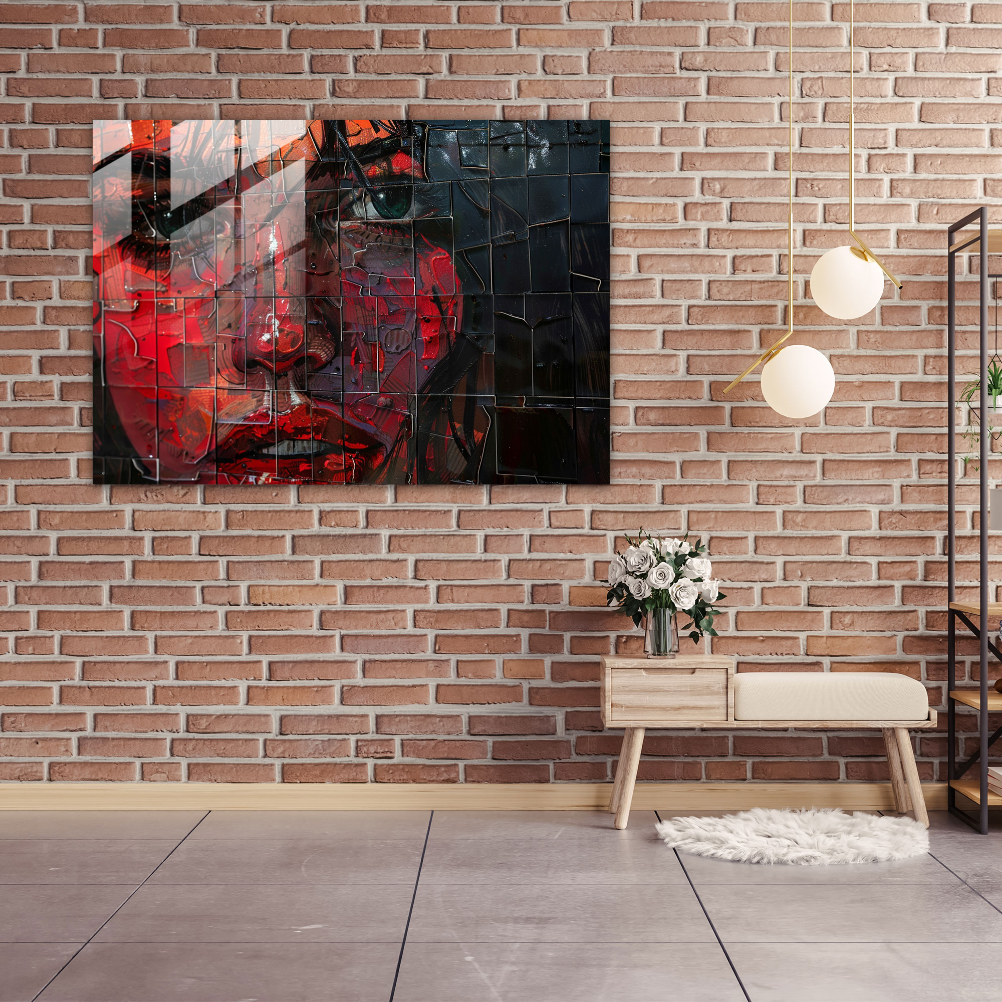 Kişisel Portreler Cam Tablo Sanatı - Caravaggio Cam Tablo Modern Sanat Ev Dekorasyonu