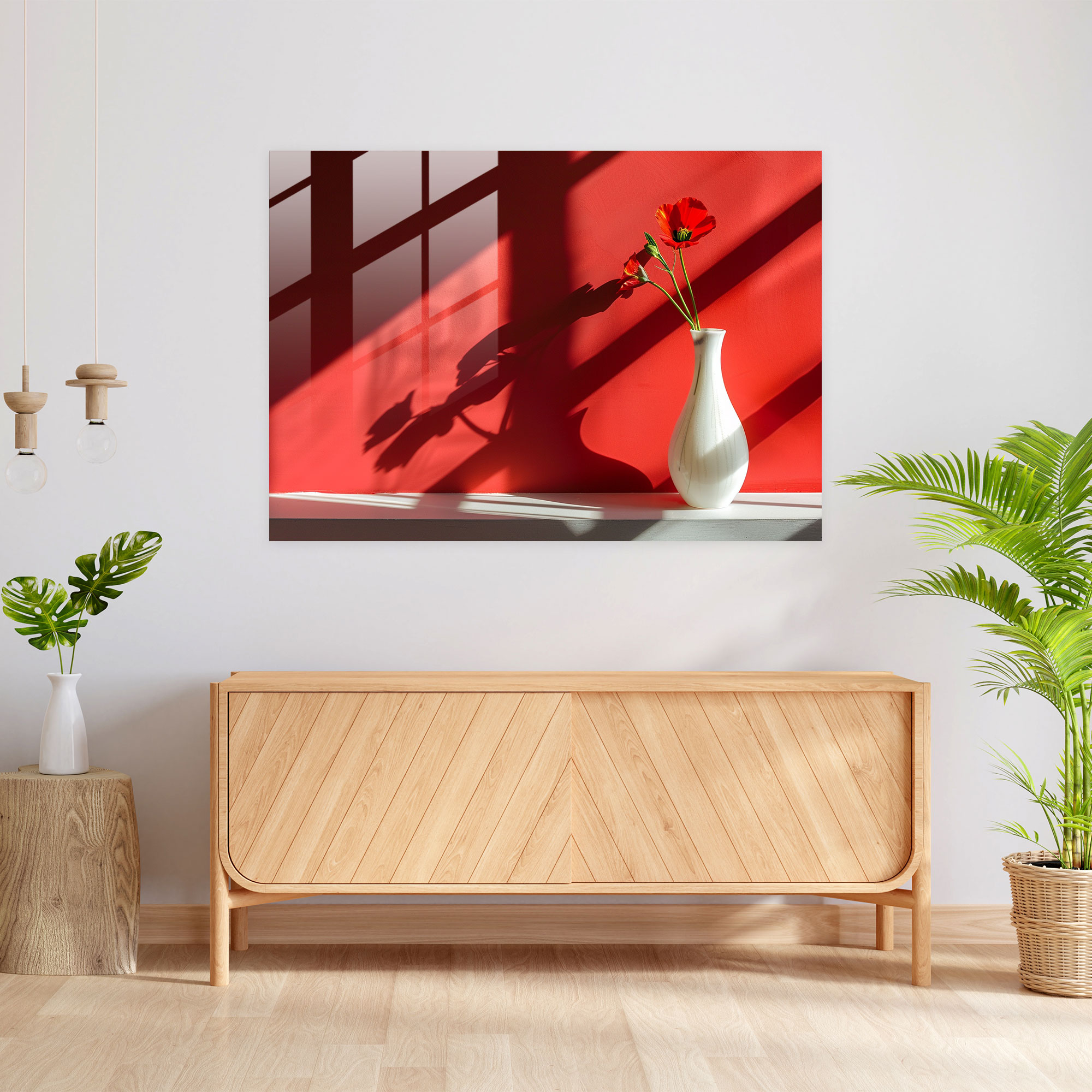 Caravaggio Stilinde Modern Sanat Cam Tablo Duvar Dekorasyonu