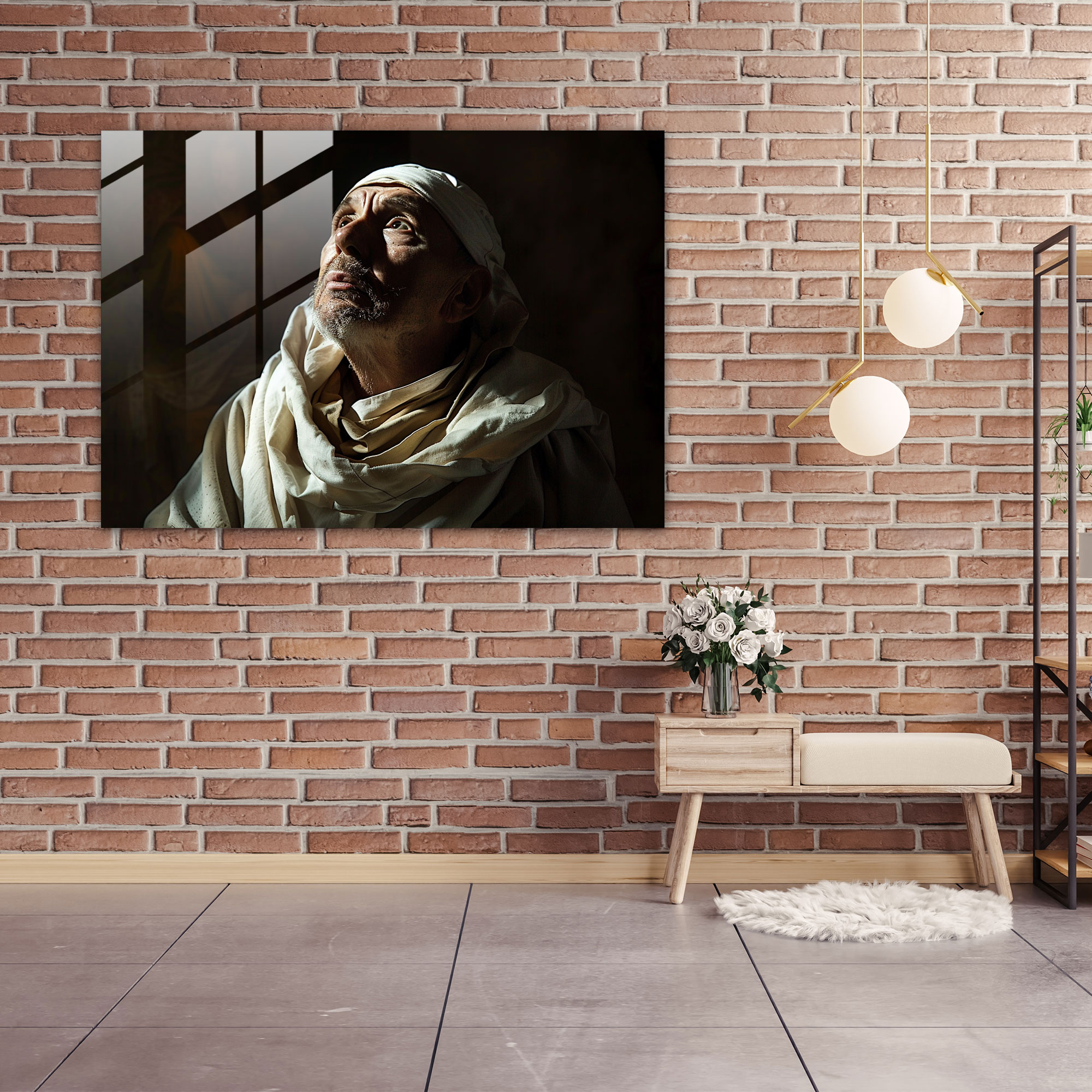 Caravaggio Tarzı Cam Tablo - Caravaggio Cam Tablo Duvar Dekorasyonu