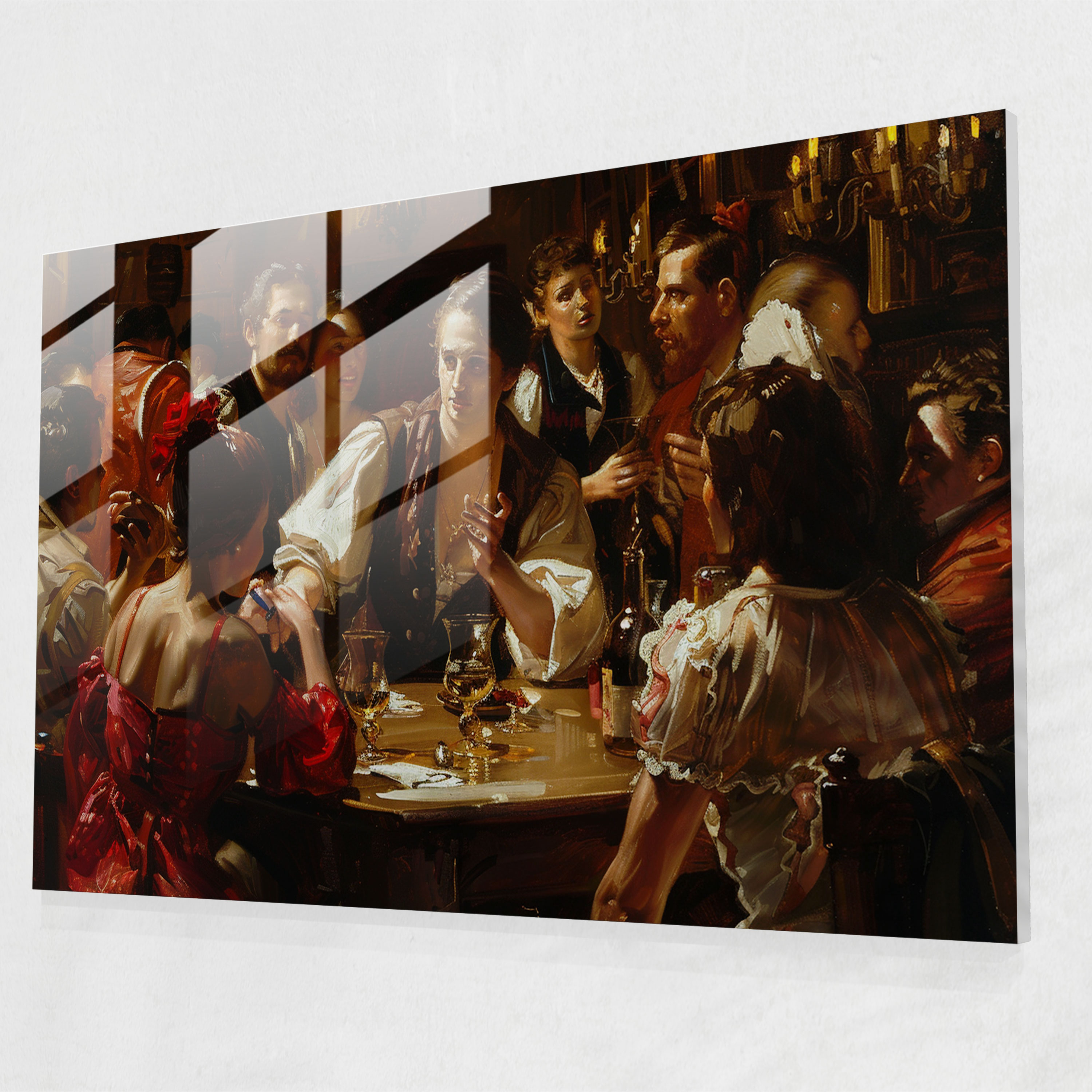Caravaggio Tarzı Ev Dekorasyonu - Cam Tablo Duvar Dekorasyonu
