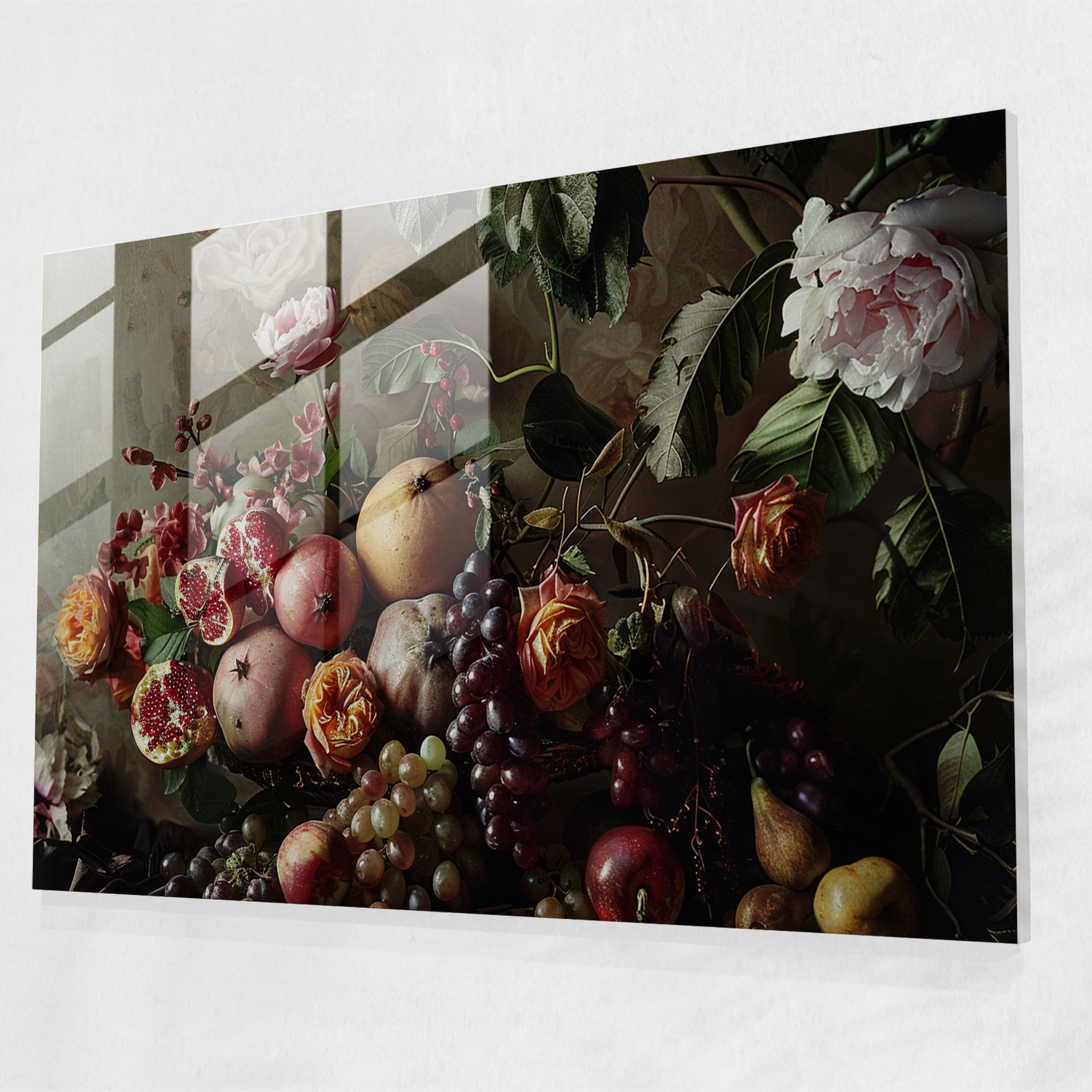 Caravaggio Tarzı Duvar Dekorasyonu - Cam Tablo Sanat Camı Caravaggio Tarzı Duvar Sanatı