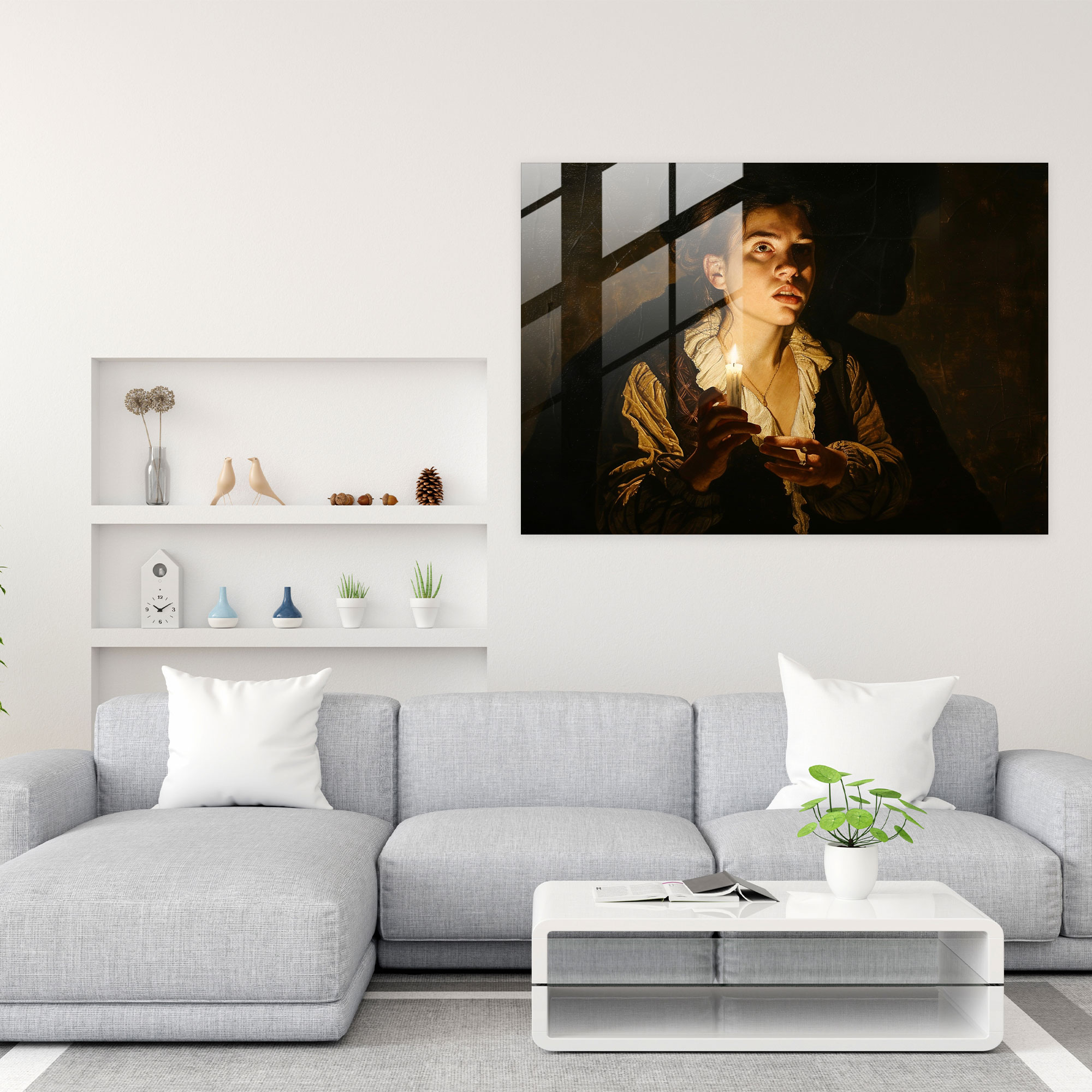 Caravaggio Style Glass Art - Caravaggio, Home Decoration, Caravaggio Style, Modern Art