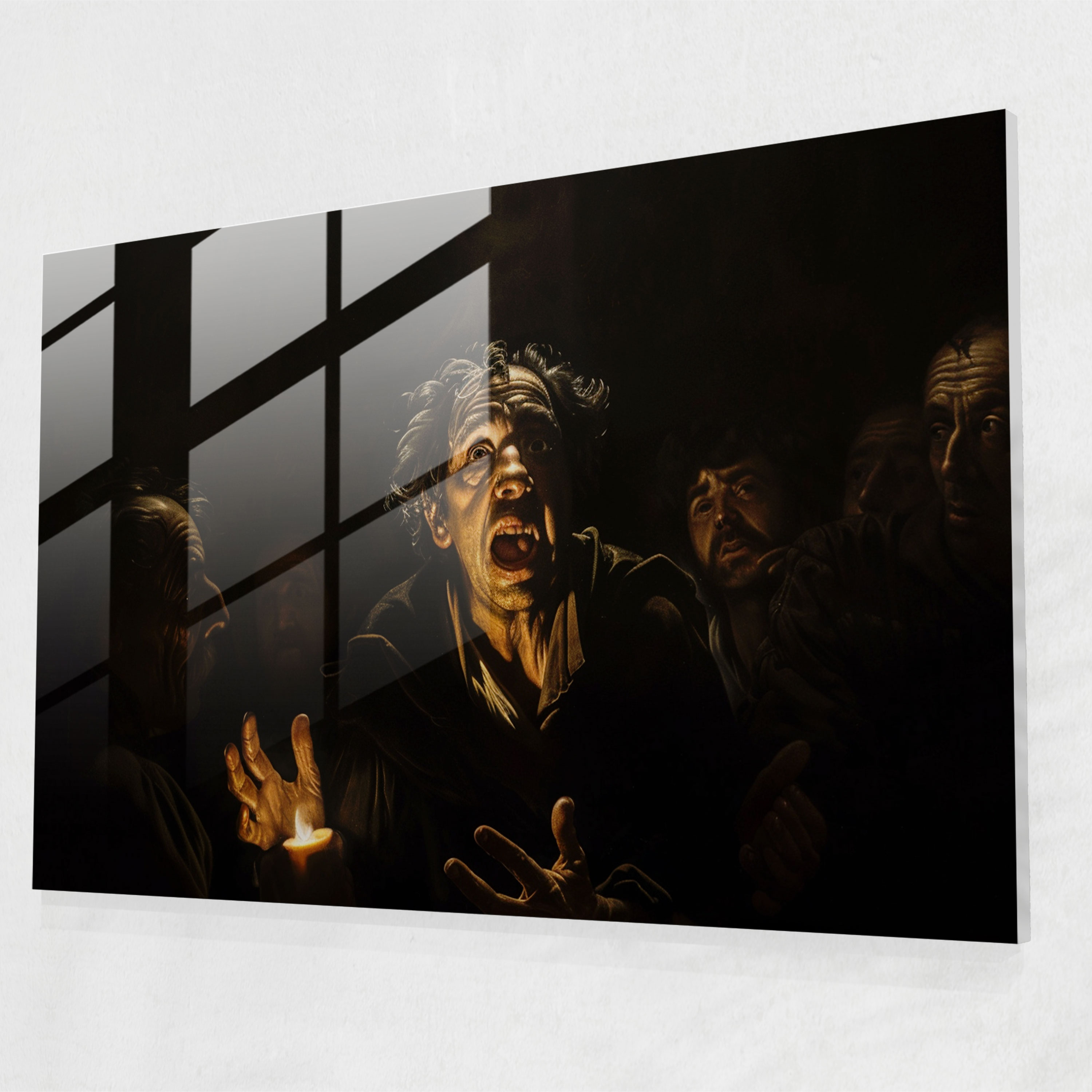 Caravaggio Tarzı Cam Tablo - Duvar Dekorasyonu