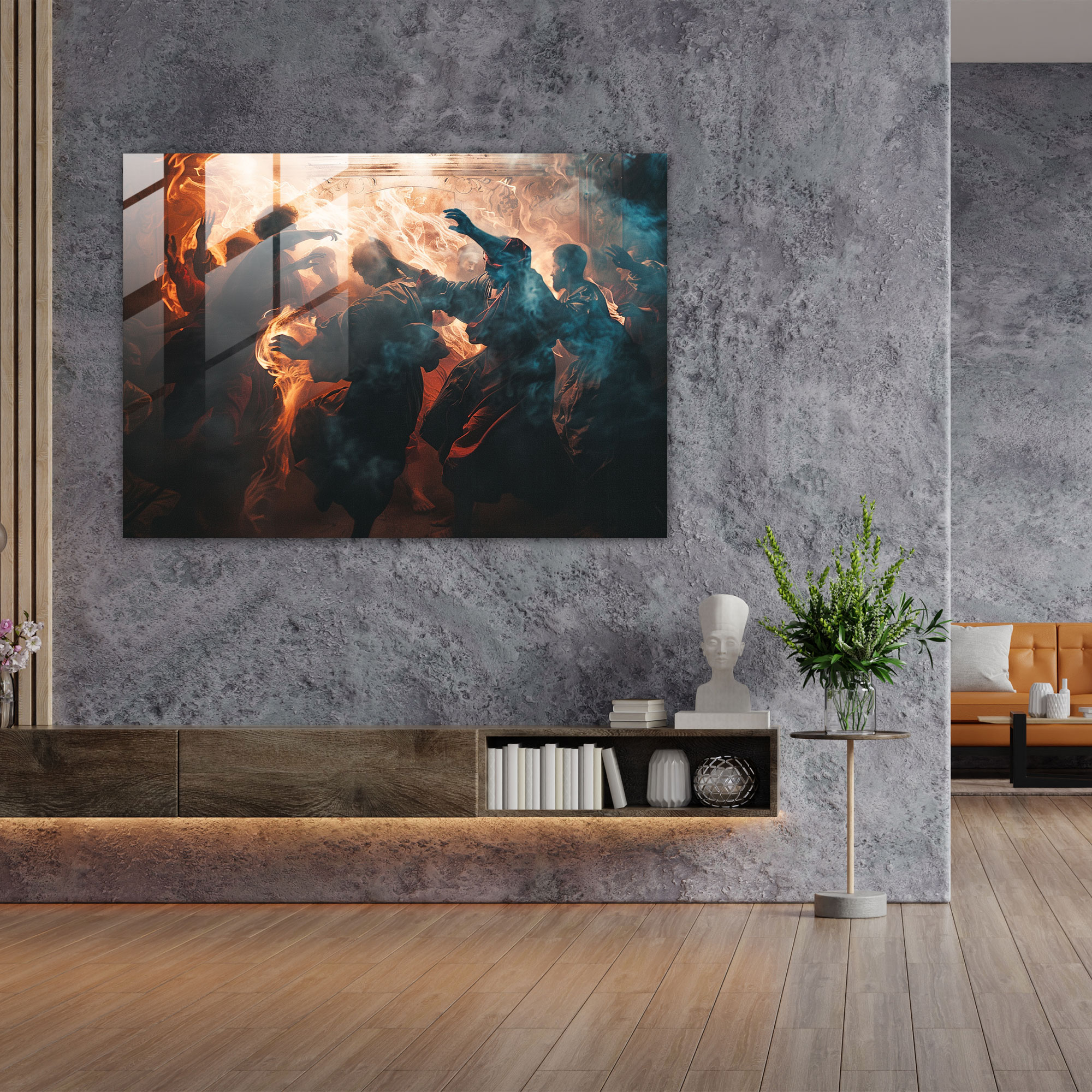 Caravaggio Tarzı Cam Duvar Sanatı - Caravaggio Cam Sanatı Ev Dekorasyonu