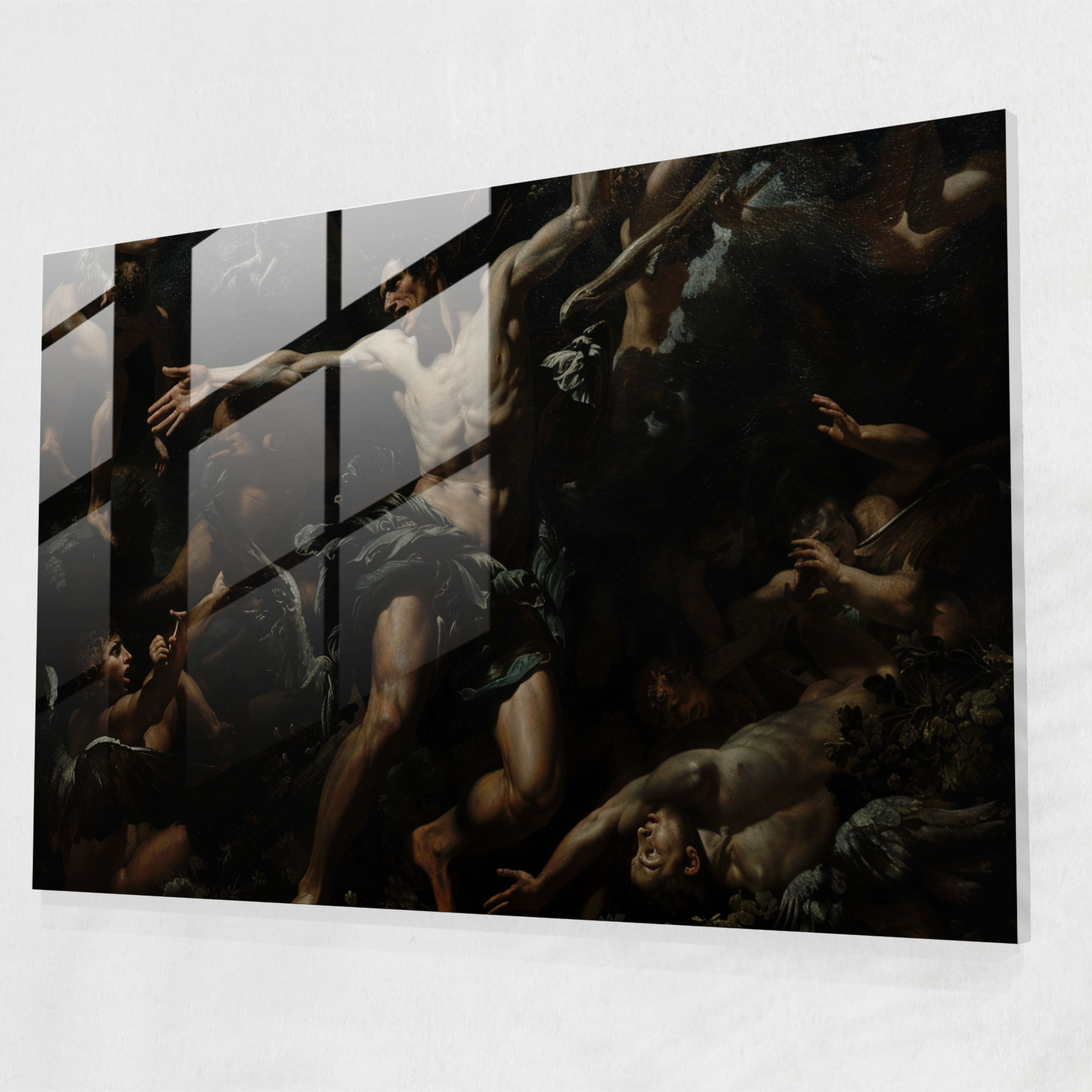 Mitolojik Caravaggio Tarzı Cam Sanatı - Cam Sanatı Ev Dekorasyonu Modern Sanat