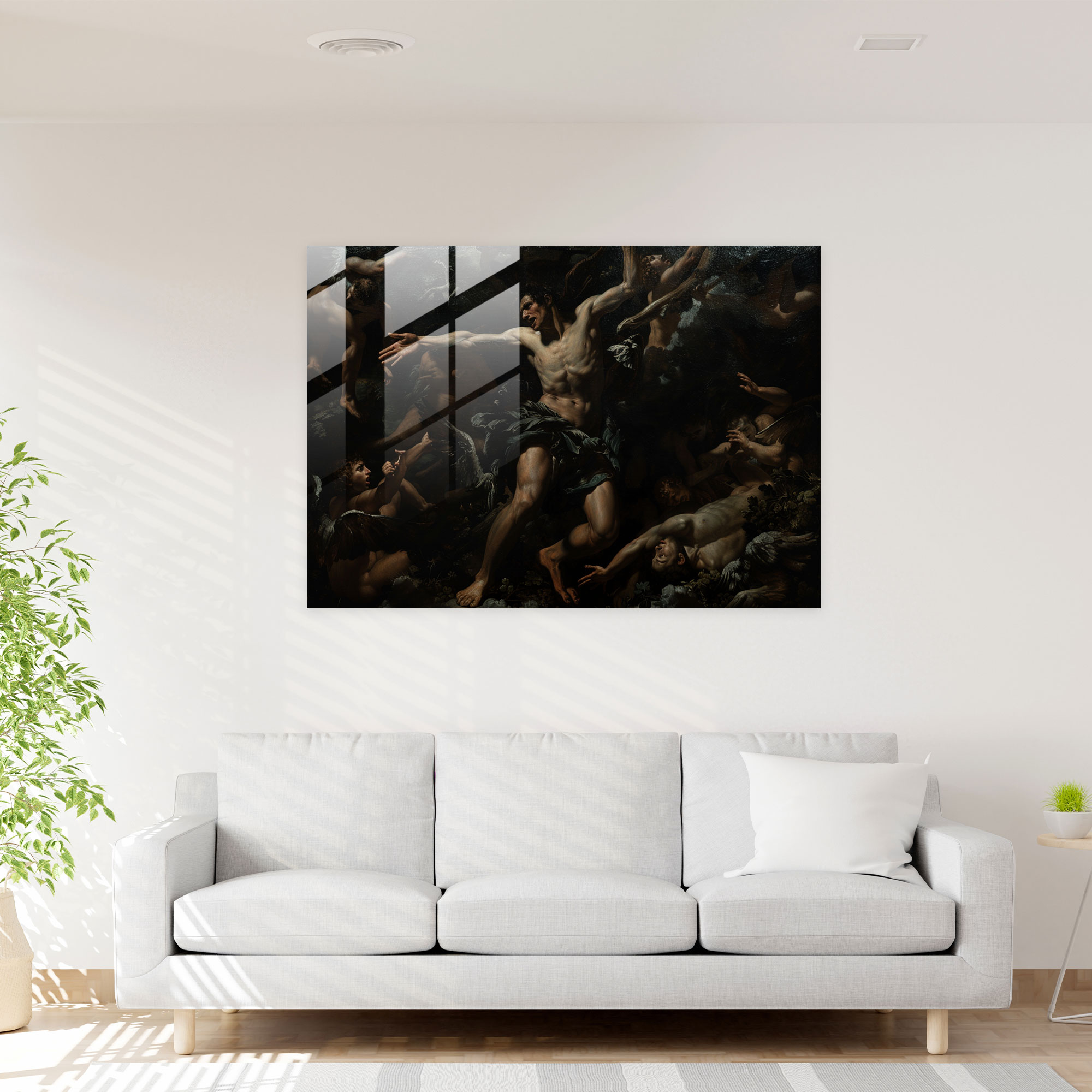 Mitolojik Caravaggio Tarzı Cam Sanatı - Cam Sanatı Ev Dekorasyonu Modern Sanat
