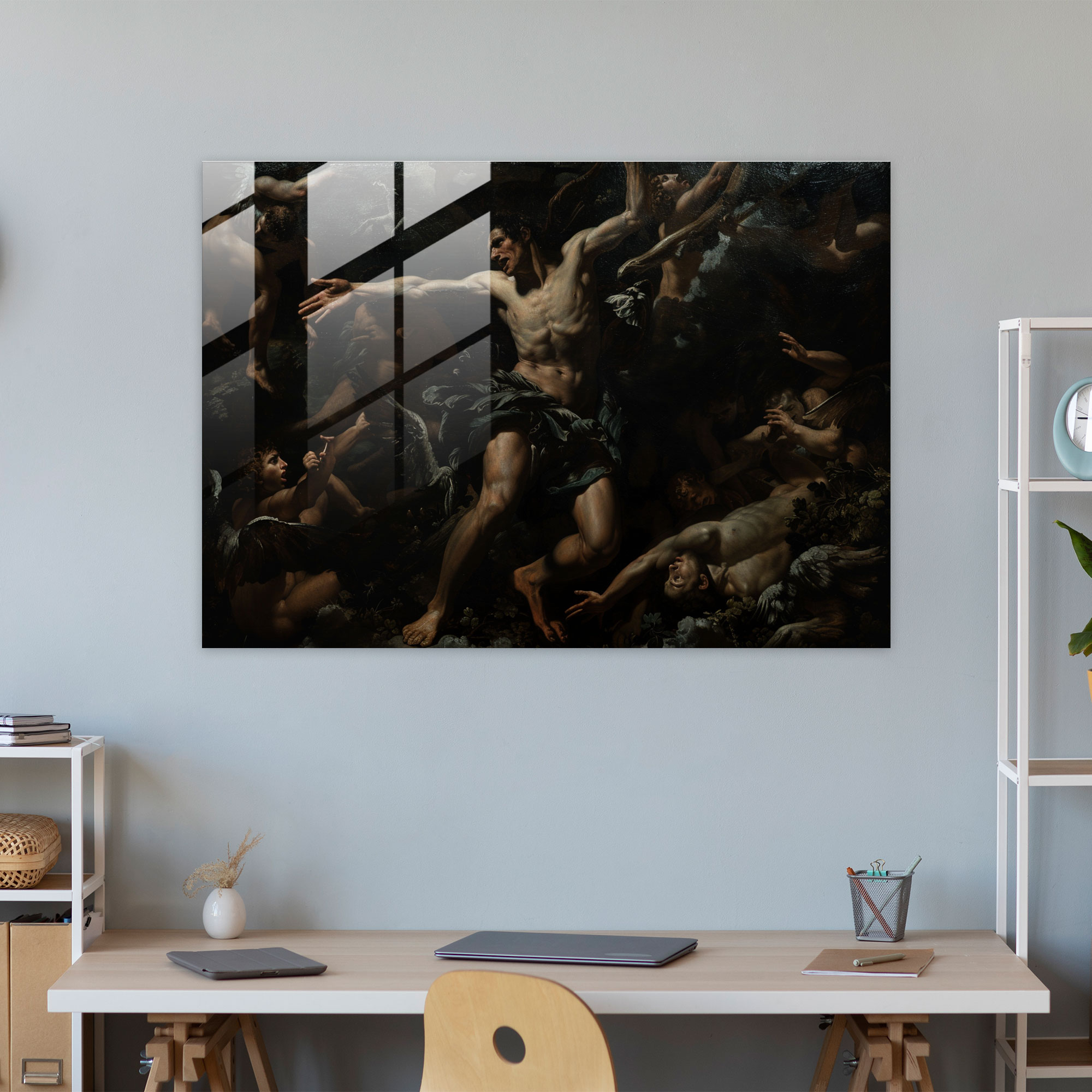 Mitolojik Caravaggio Tarzı Cam Sanatı - Cam Sanatı Ev Dekorasyonu Modern Sanat
