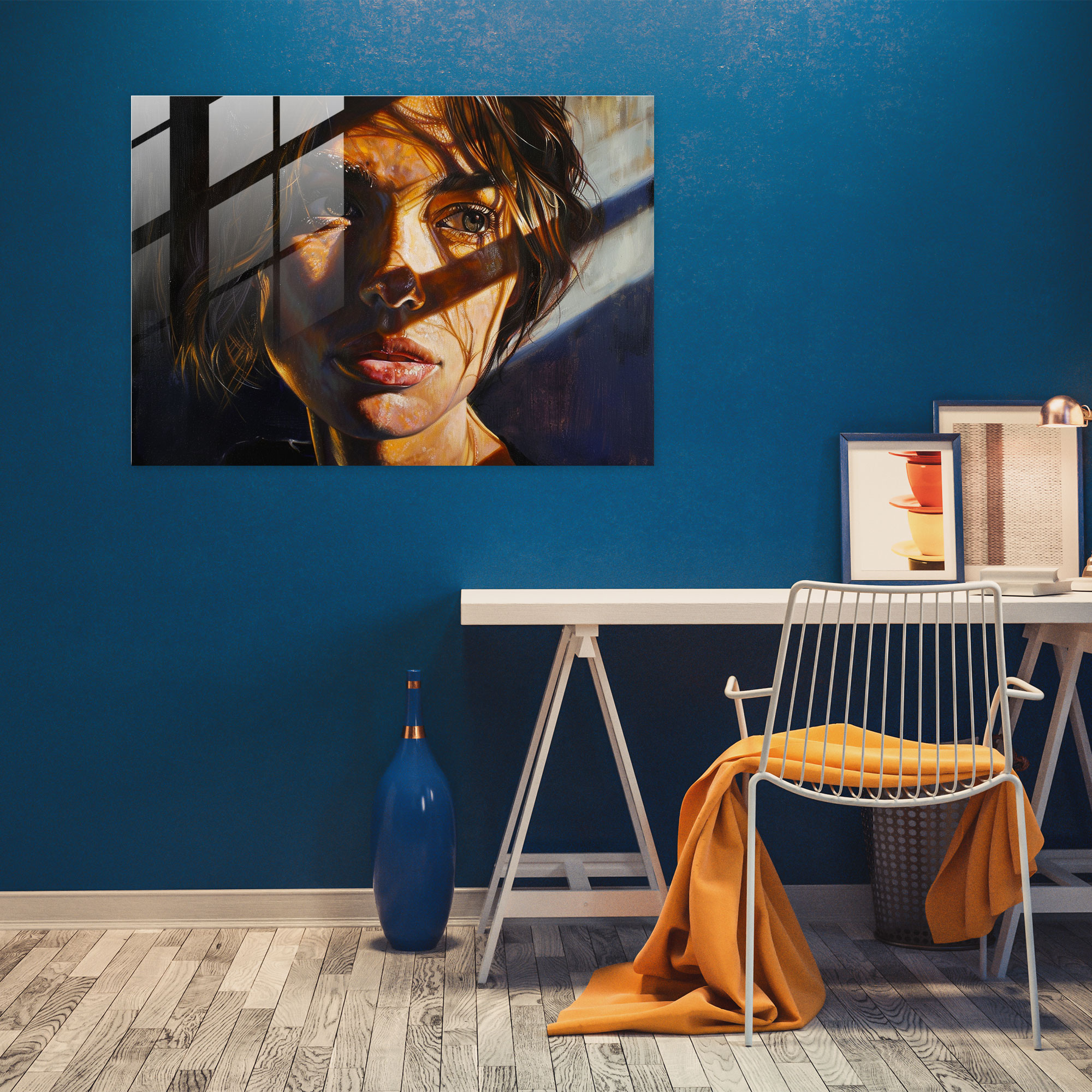 Gösterişli Işık ve Gölge Modern Sanat - Caravaggio Cam Tablo Sanatı Ev Dekorasyonu Modern Sanat