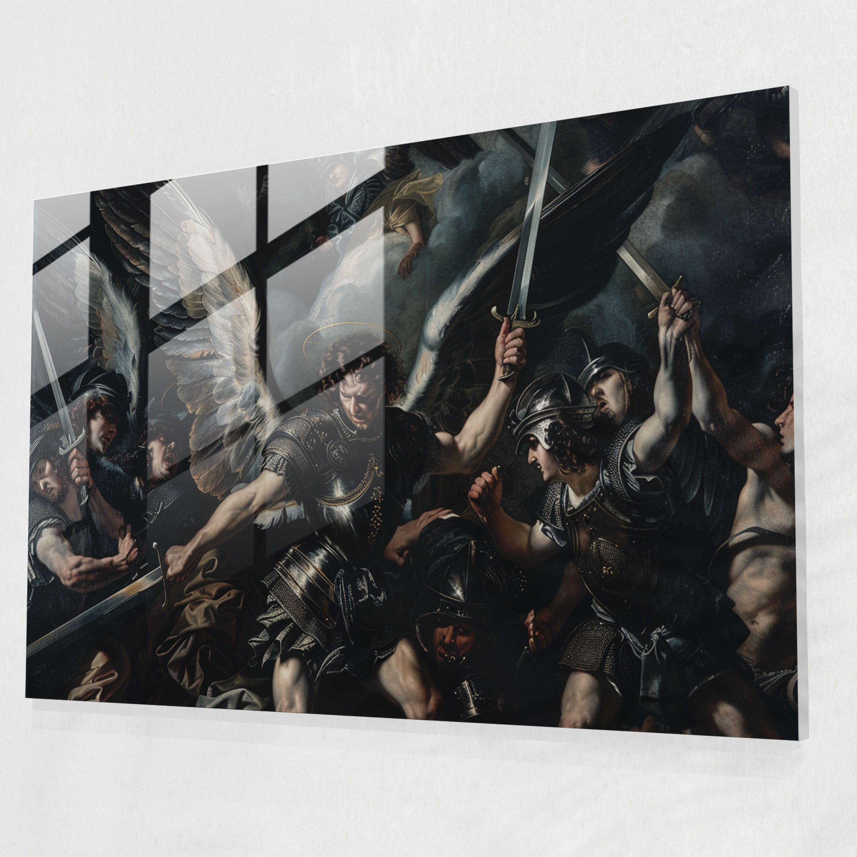 Caravaggio Tarzı Cam Tablo - Modern Sanat Cam Duvar Sanatı