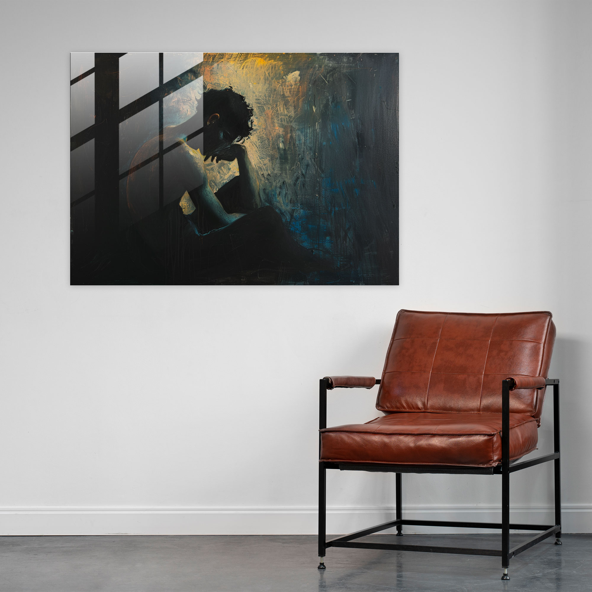 Caravaggio Tarzı Duvar Dekorasyonu - Modern Sanat Cam Tablo Caravaggio Stili