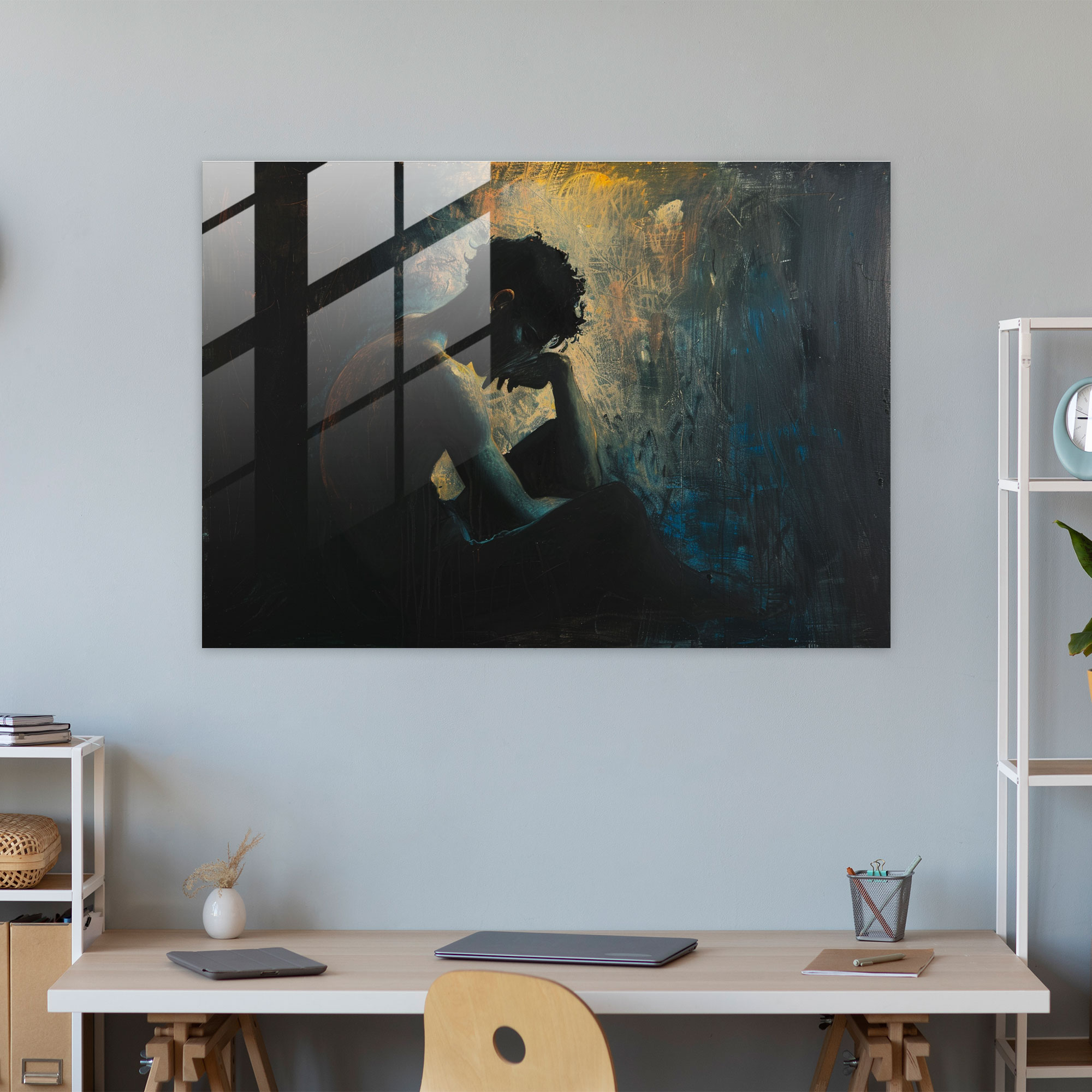 Caravaggio Tarzı Duvar Dekorasyonu - Modern Sanat Cam Tablo Caravaggio Stili